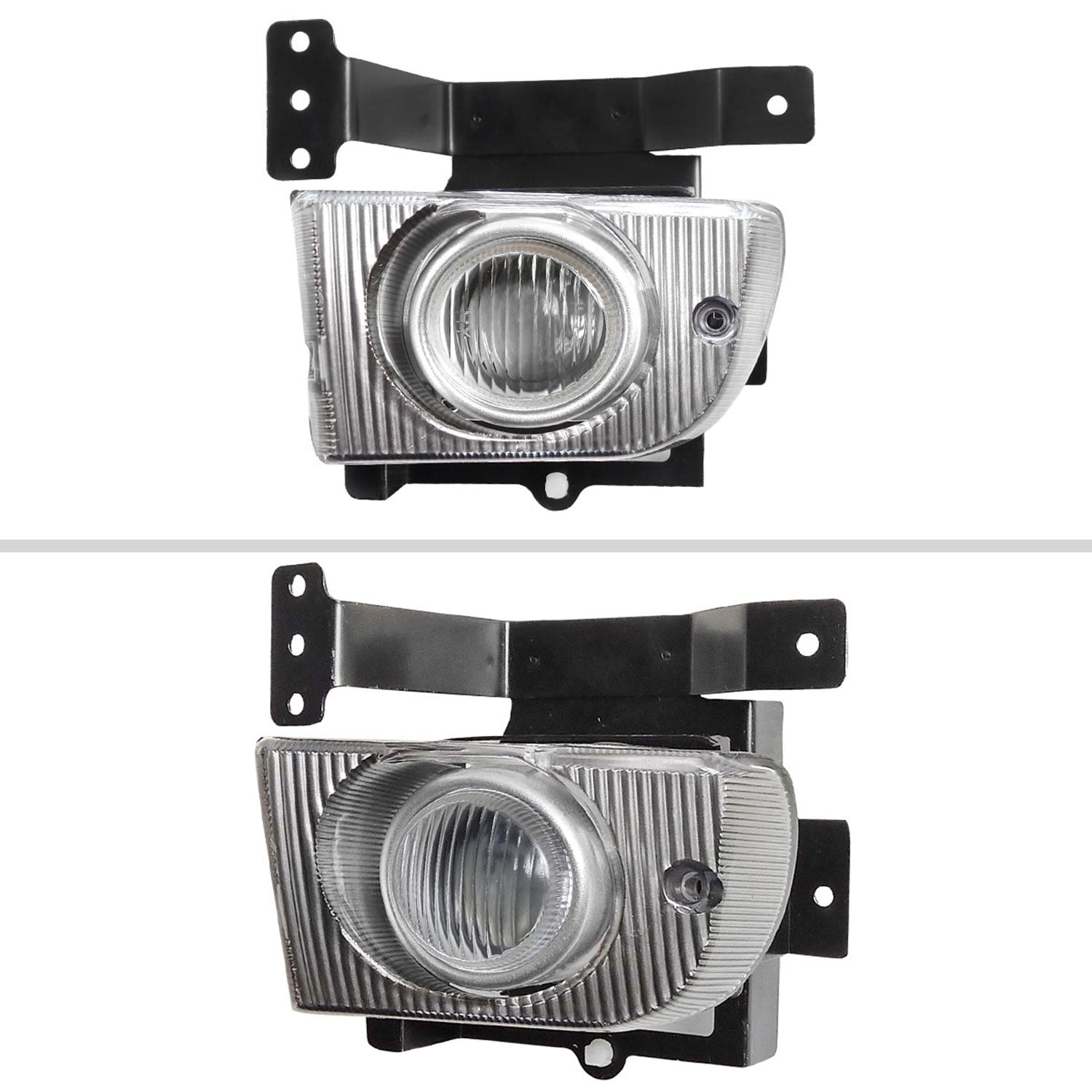 1992-1995 Honda Civic Sedan H3 Fog Lights Kit Switch & Wiring Harness Chrome