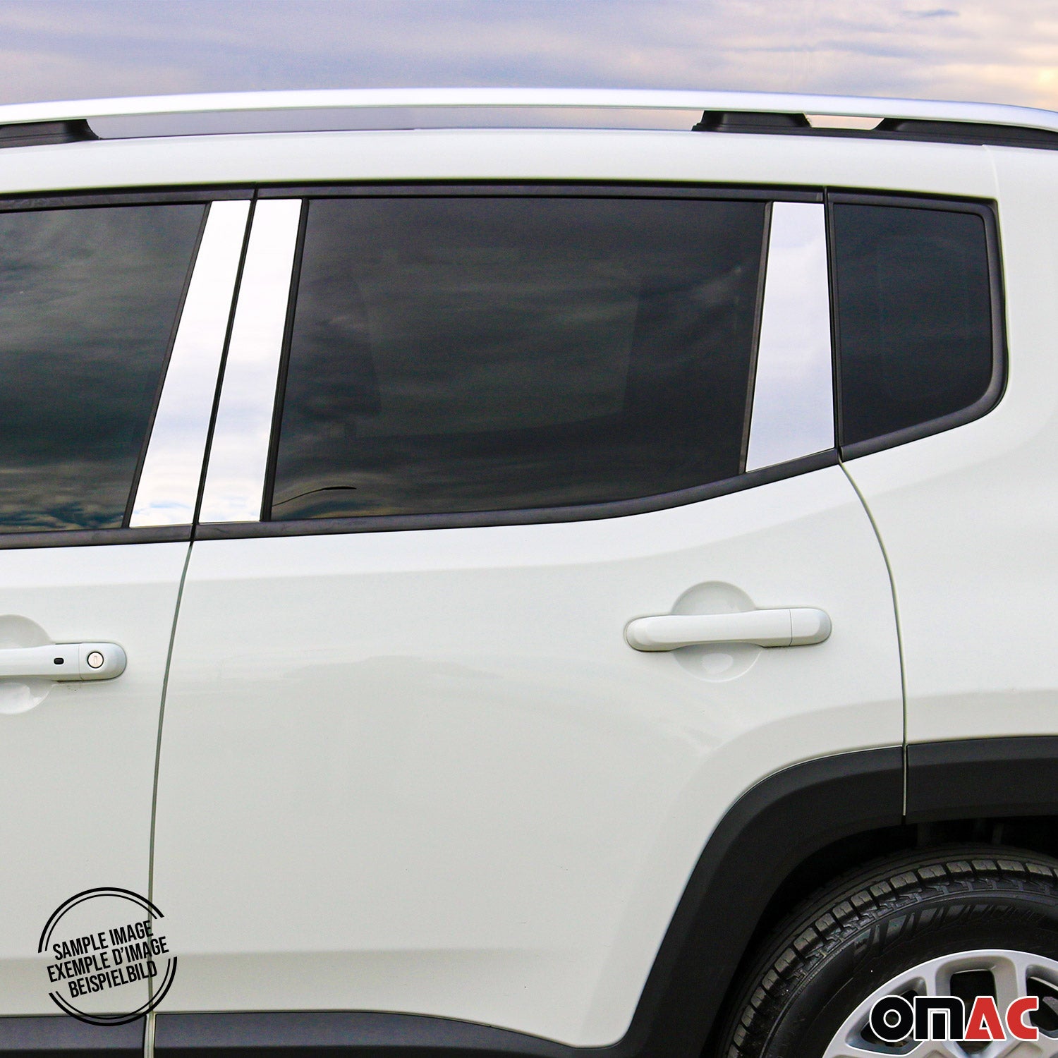 2006-2013 Chevrolet Impala Window B Pillar Posts Door Trim Stainless Steel Silver 6x