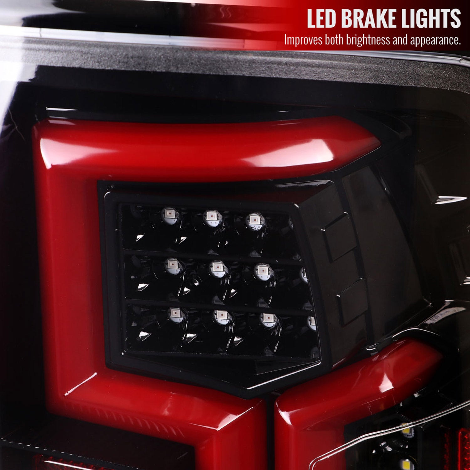 2019-2024 Dodge RAM 2500/3500 LED Signal Tail Lights Jet Black/Clear