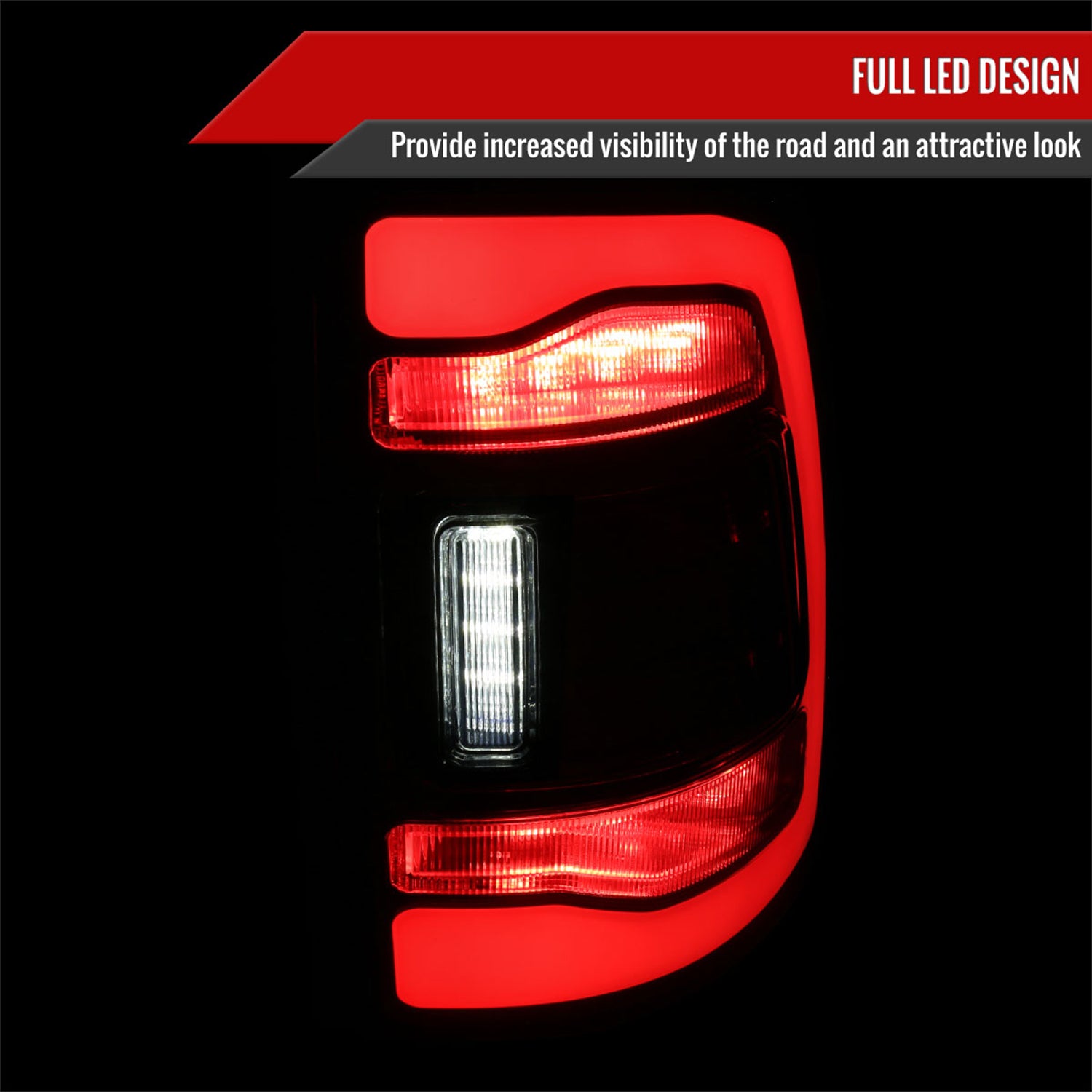 2009-2018 Dodge RAM 1500 2500 3500 LED Bar Tail Lights Chrome/Smoke