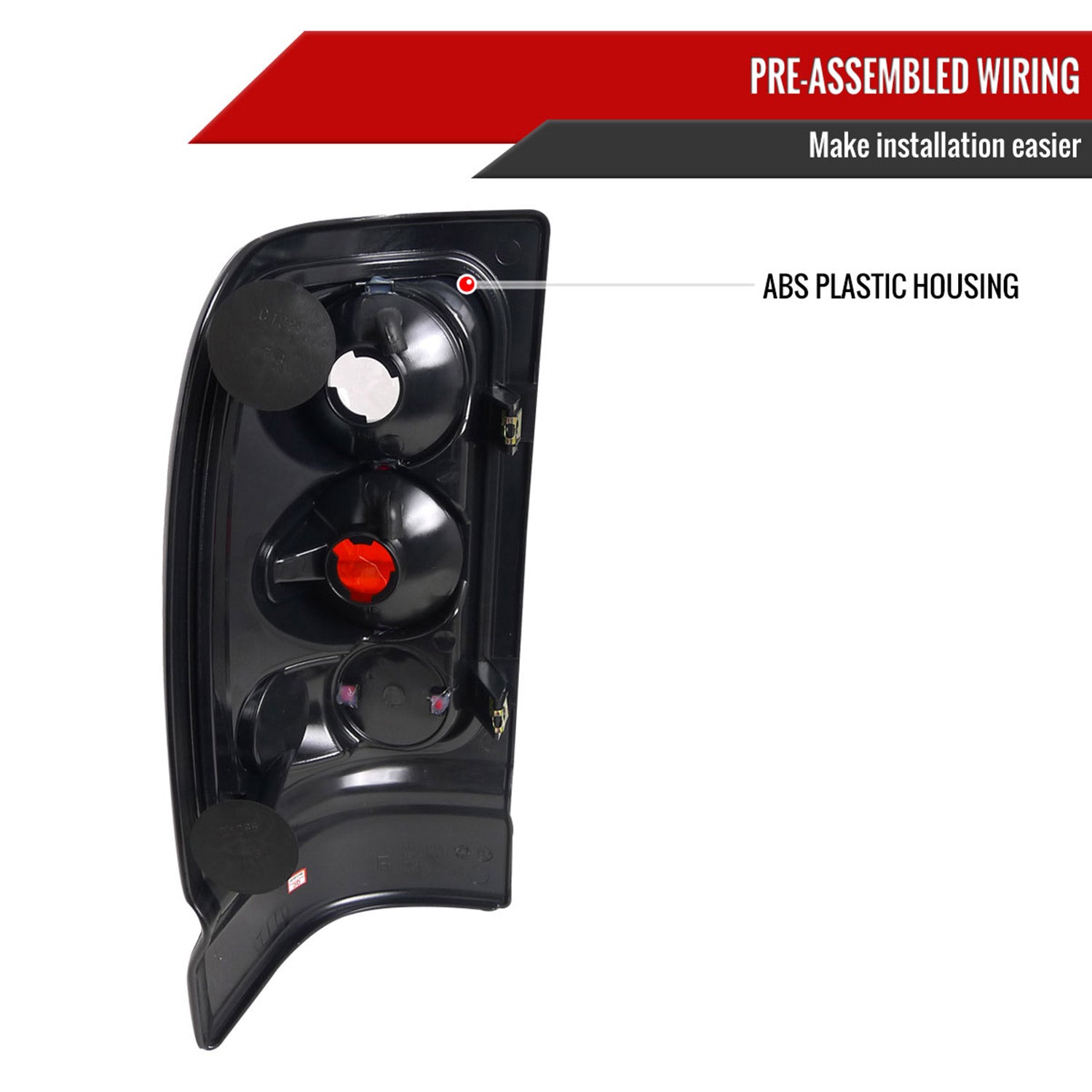 1994-2002 Dodge RAM Tail Lights Chrome Housing/Smoke Lens