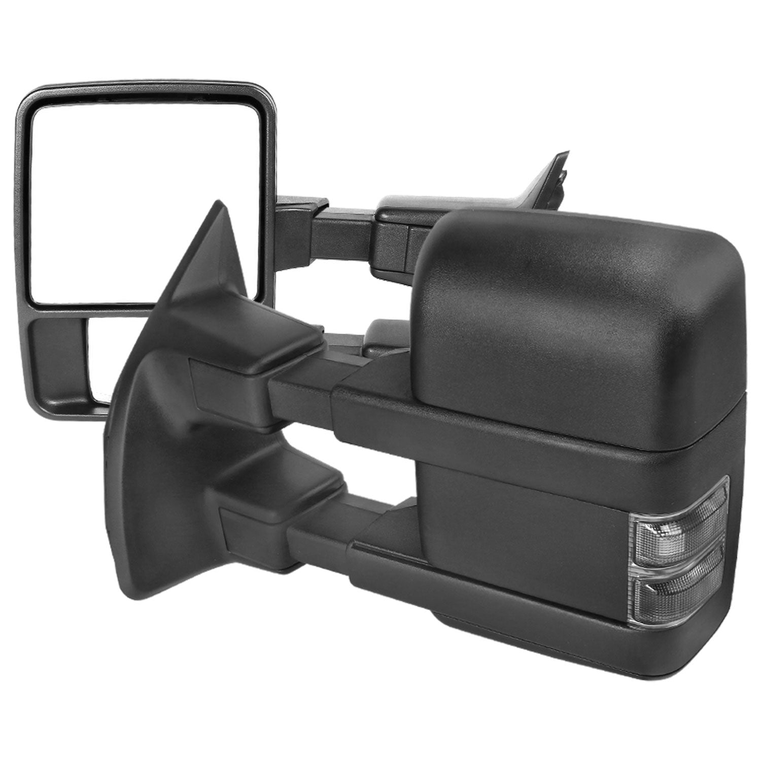 2003-2015 Ford F-250/350/450/550 Manual Towing Mirrors Smoke Lens &Turn Signal
