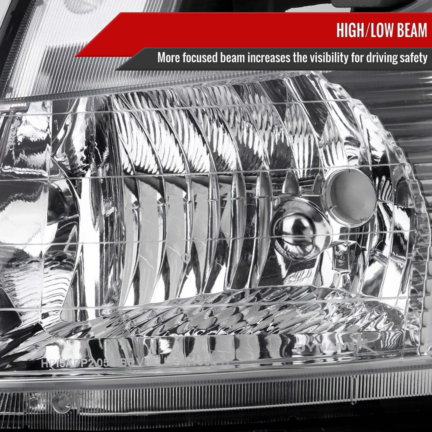 2005-2009 Chevy Equinox Factory Headlights LED Bar Turn Signal Chrome