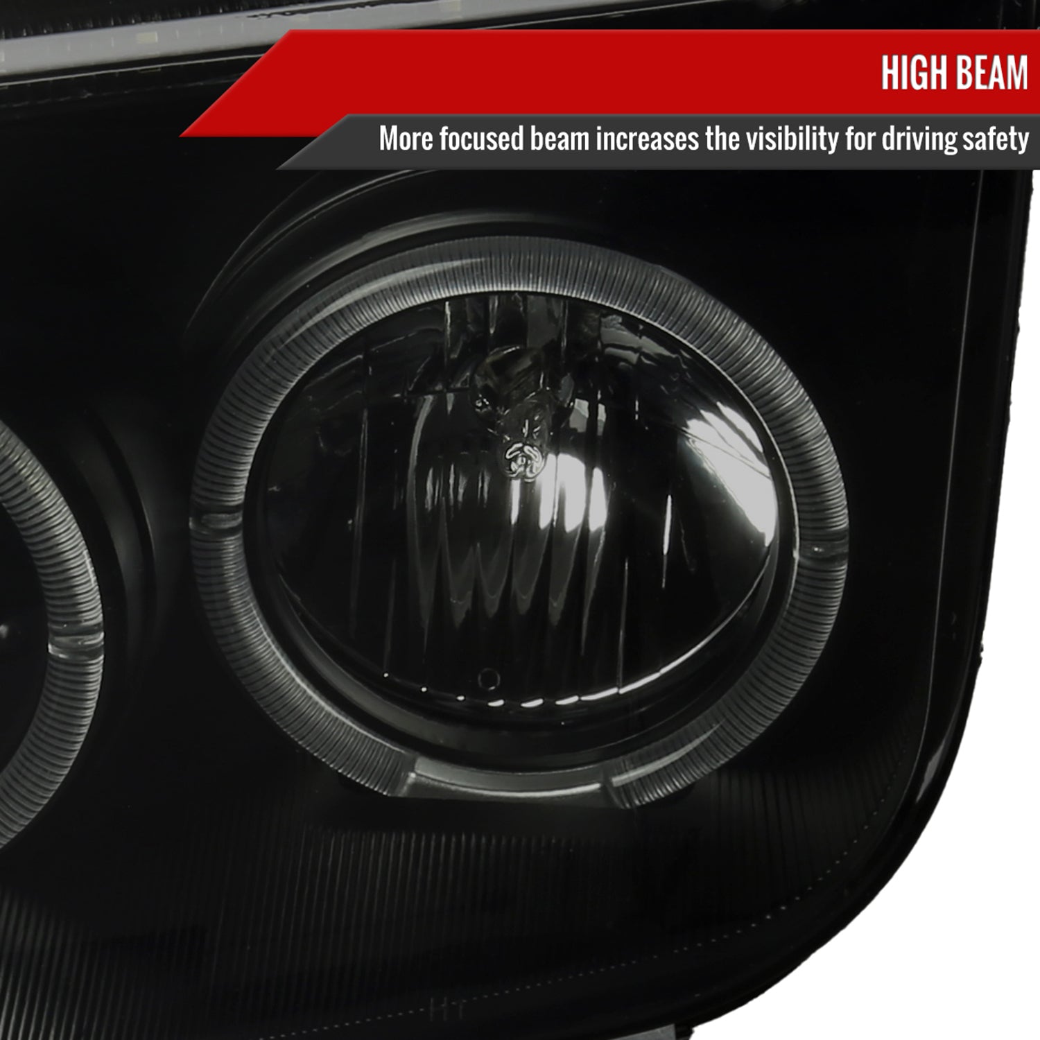 1999-2005 VW Jetta/Bora Mk4 Dual Halo Projector Headlights LED Light Smoke