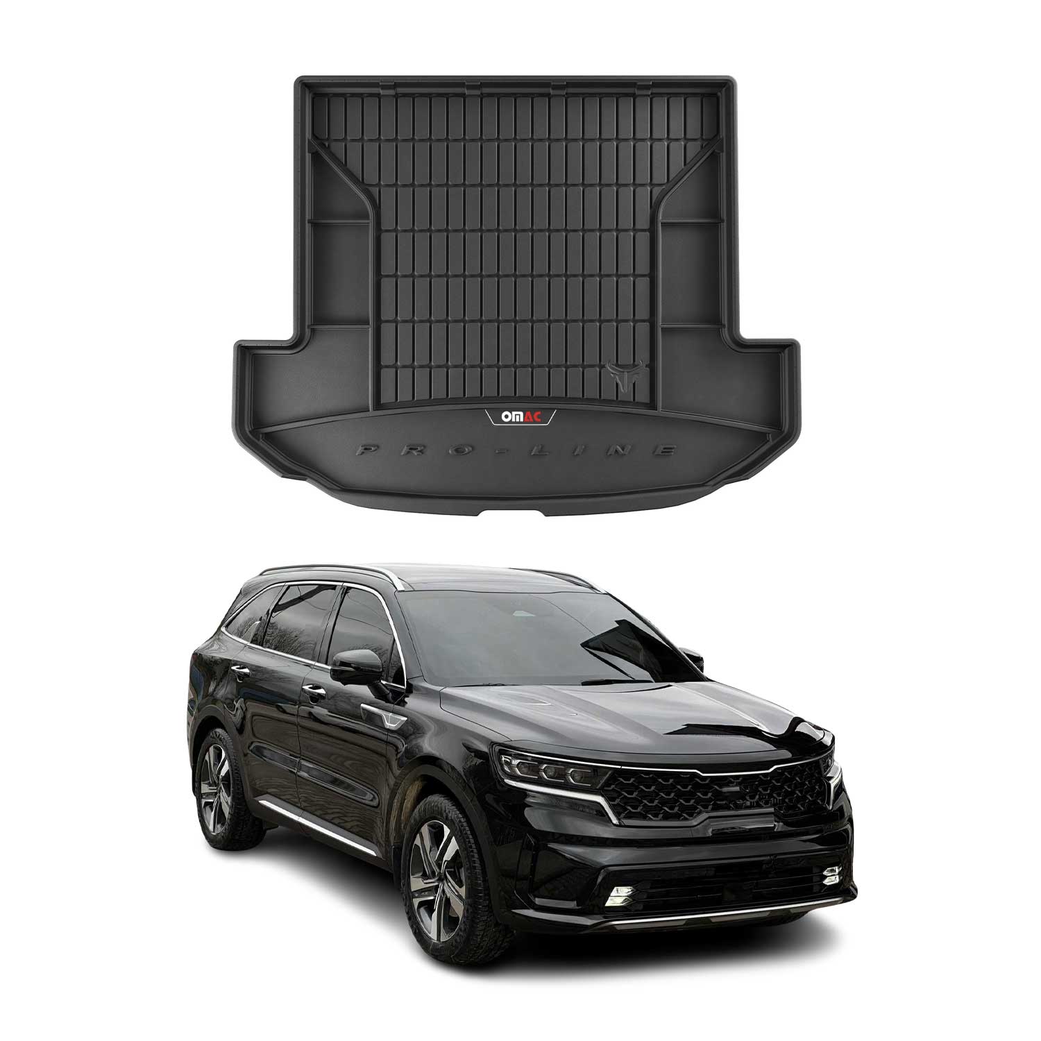 2021-2026 Kia Sorento Hybrid PHEV Premium Cargo Liner Trunk Mat All Weather Heavy Duty Folding 3rd Row