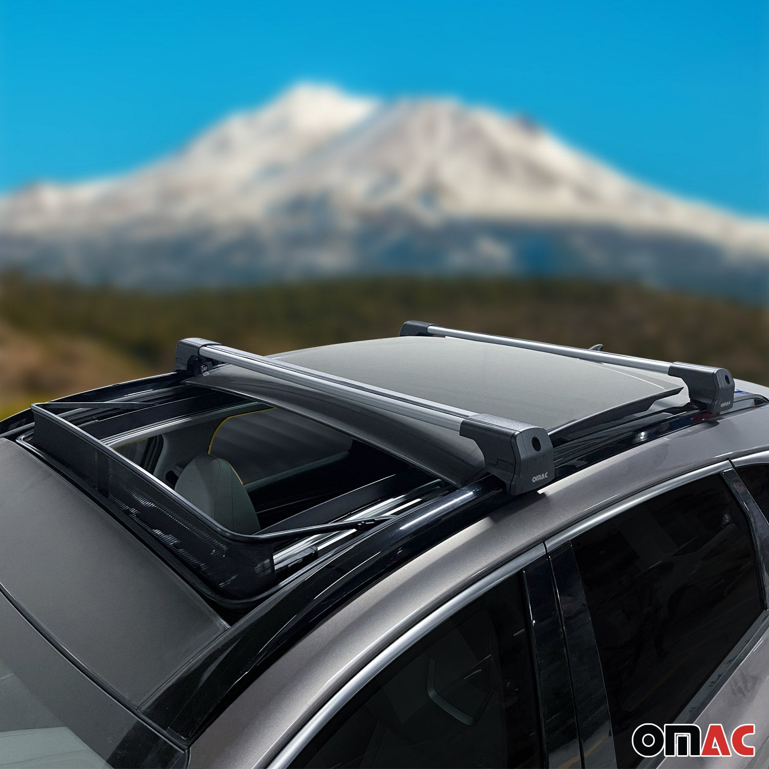 Aluminium Roof Racks Cross Bars Carrier for Volkswagen ID.4 2021-2026 Gray 2Pcs