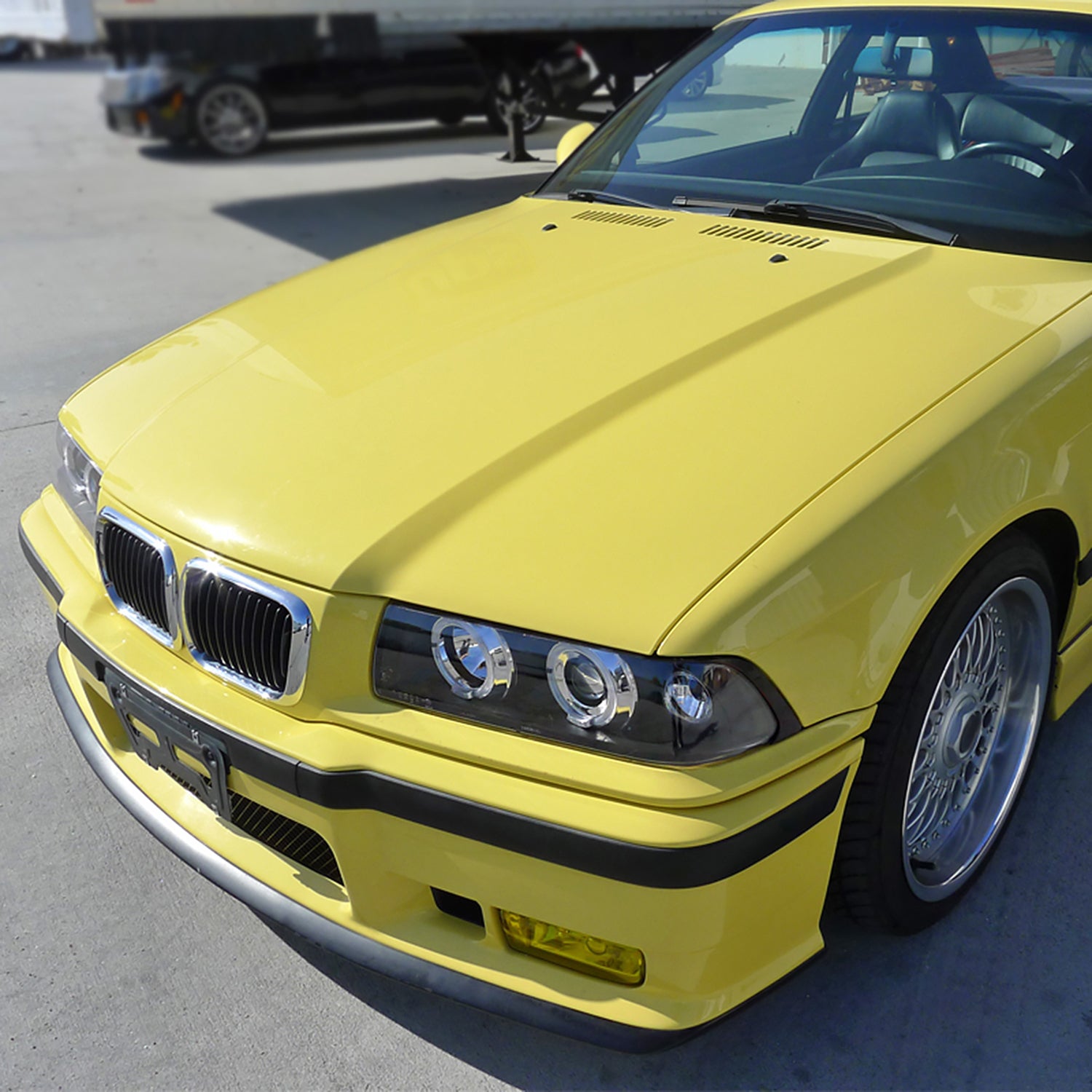 1992-1998 BMW E36 3 Series Coupe/Sedan Dual Halo Projector Headlights Black