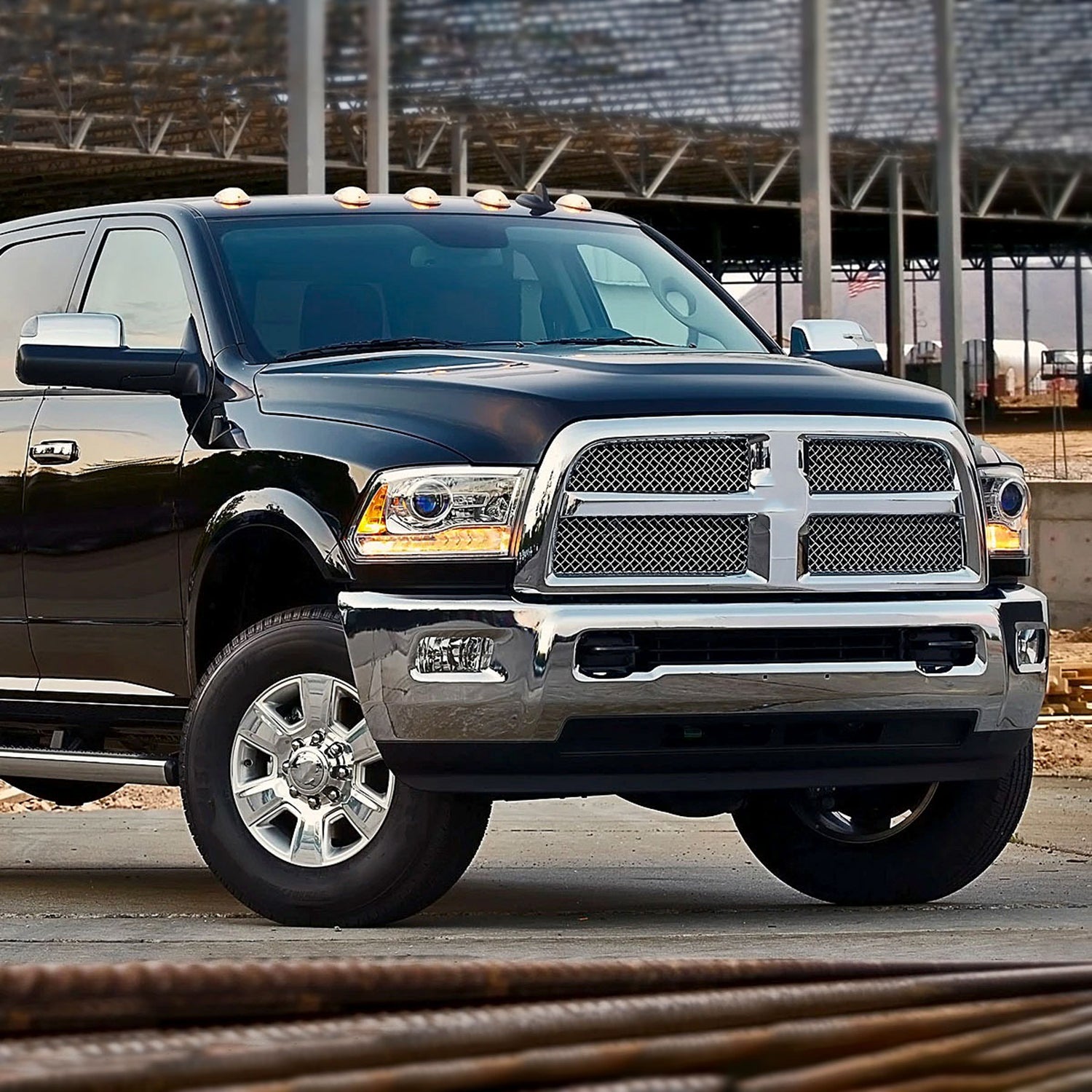 2009-2018 Dodge RAM 1500 / RAM 2500 3500 LED Bar Headlights Chrome