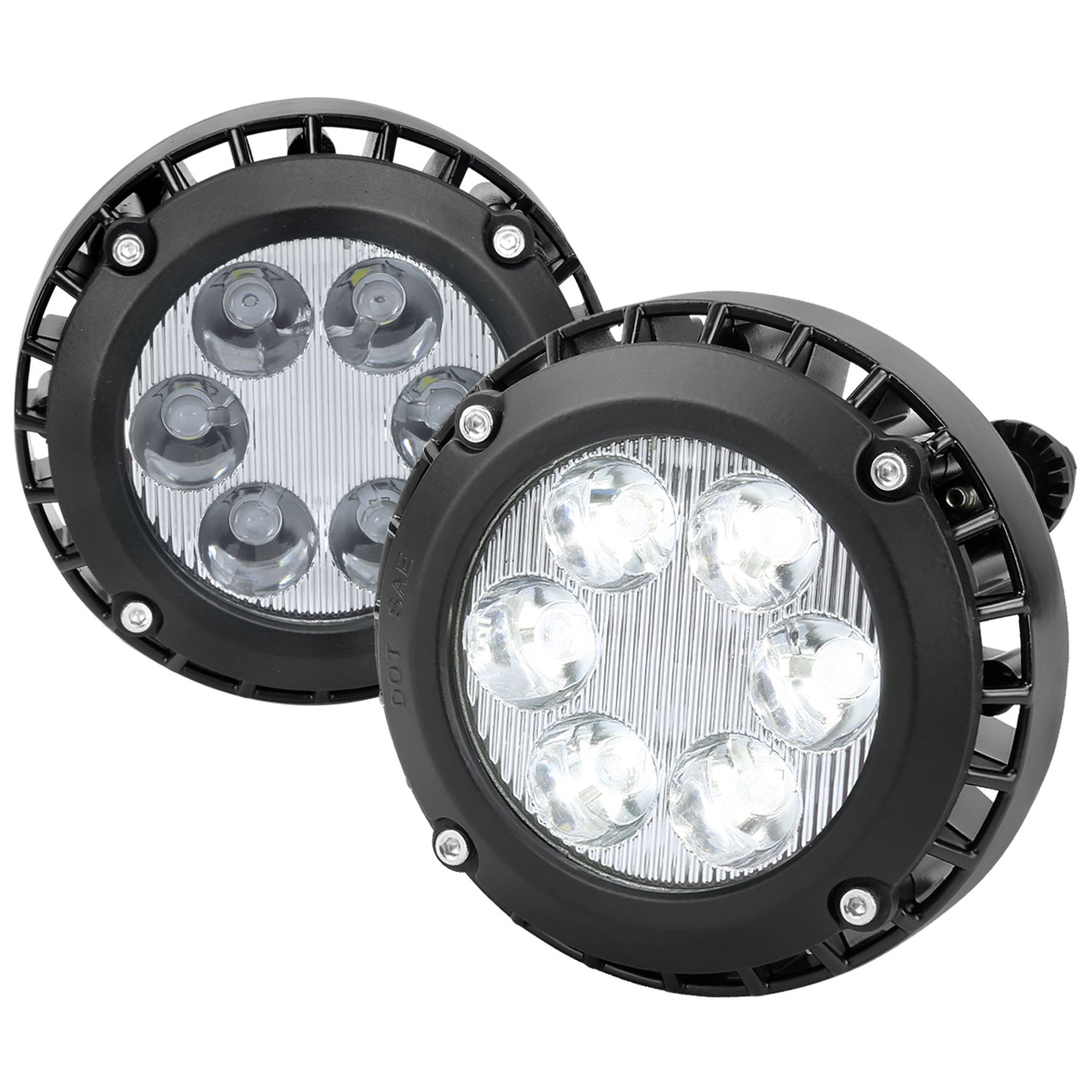 2007-2014 Chevy Tahoe/Suburban/ GMC Yukon/Yukon XL LED Fog Lights Chrome/Clear