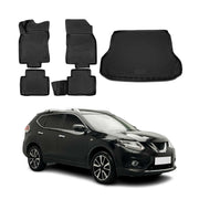 2014-2020 Nissan Rogue Floor Mats & Cargo Liner Full Set All Weather Black
