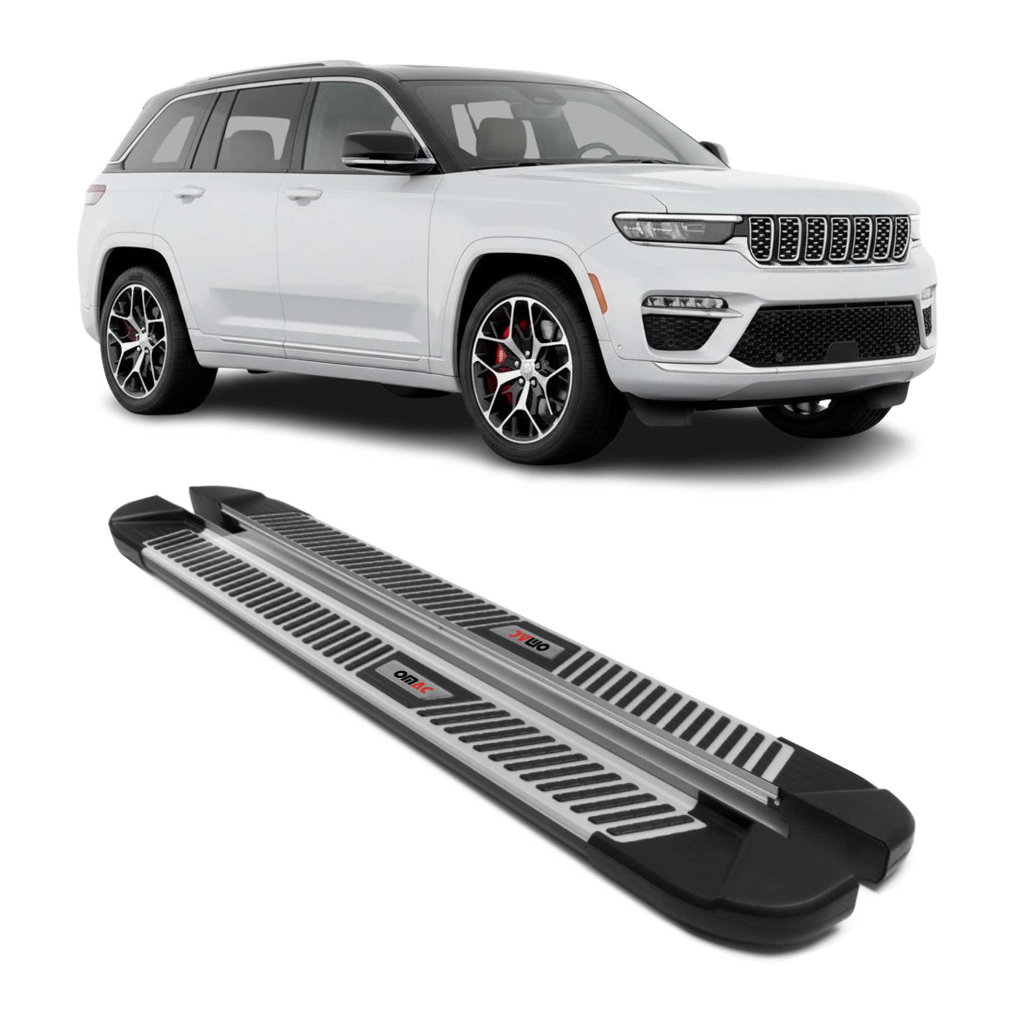 2021-2026 Jeep Grand Cherokee L Nerf Bar Side Step Running Boards Aluminum 2x