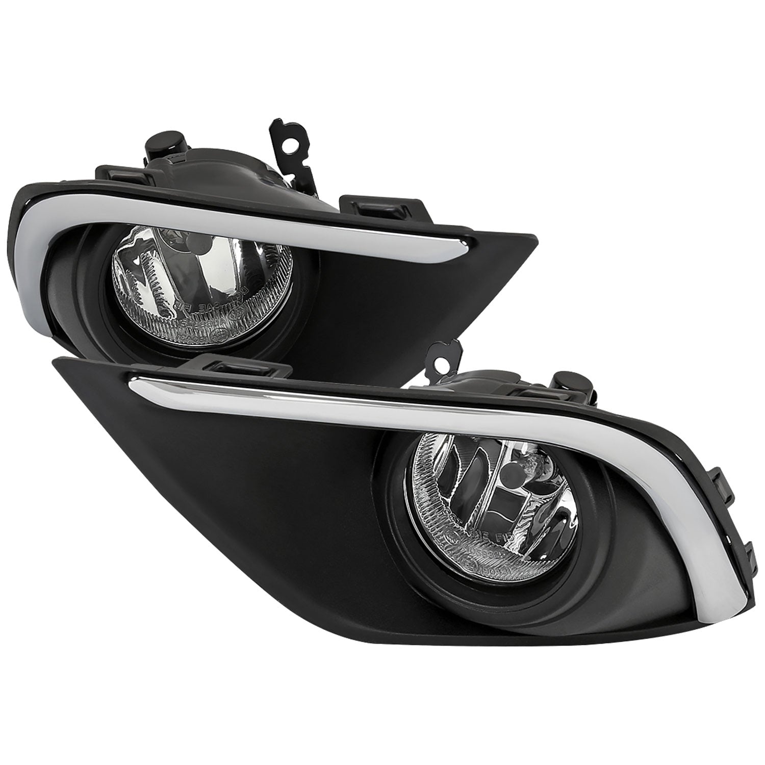 2016-2020 Mitsubishi Outlander H16 Fog Lights Kit Chrome Housing/Clear Lens