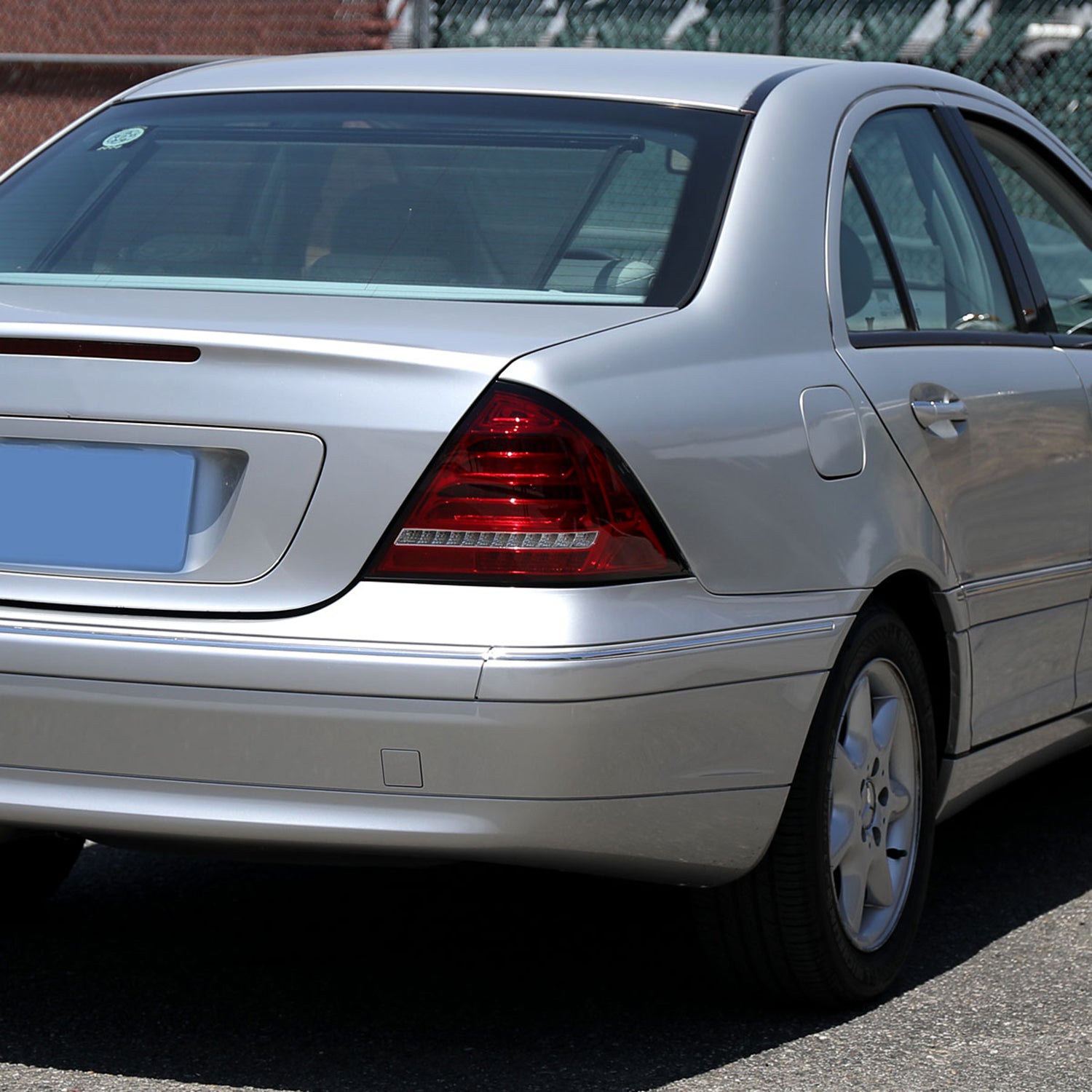2001-2004 Mercedes Benz W203 C-Class Turn Signal LED Tail Lights Chrome/Red