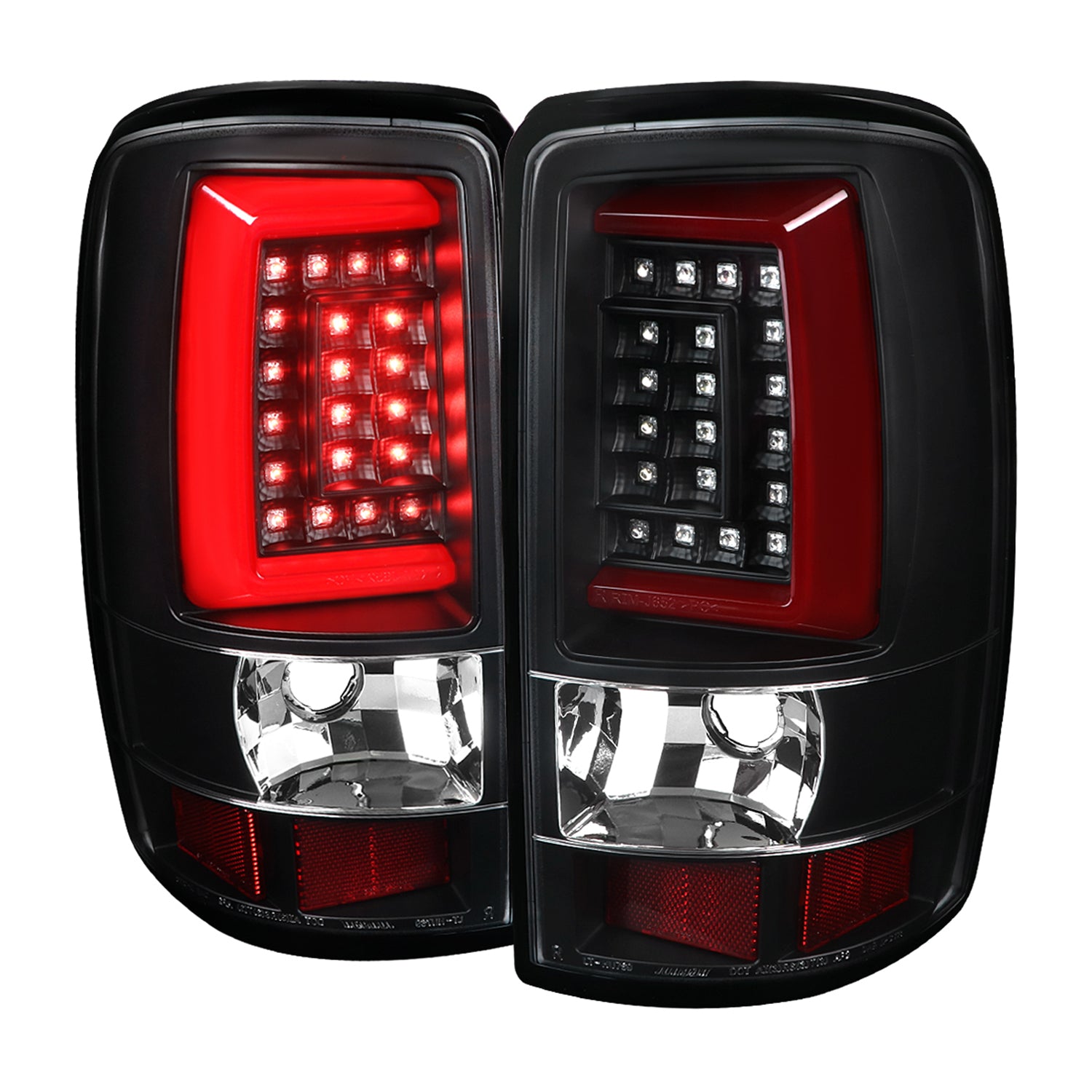 2000-2006 Chevy Suburban/Tahoe/Yukon/Yukon XL LED C Bar Tail Lights Black