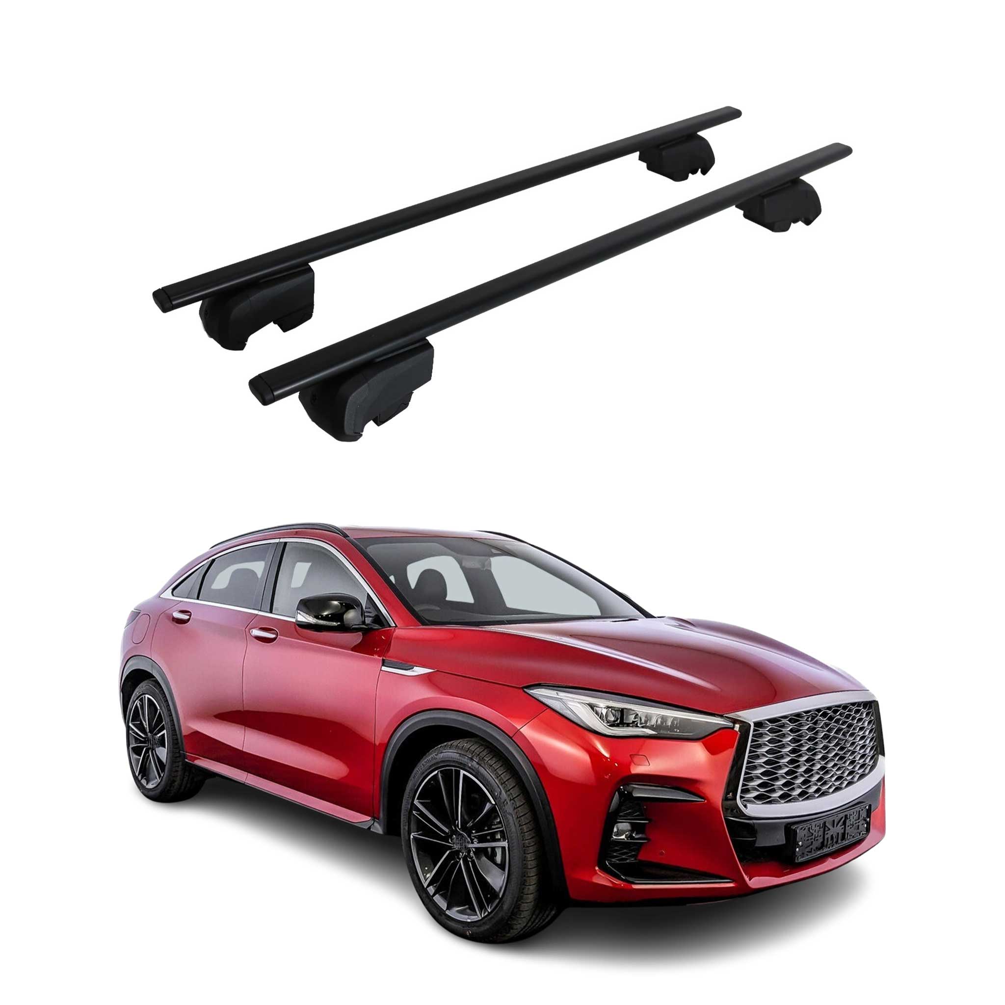 2022-2025 Infiniti QX55 Roof Rack Cross Bars Black