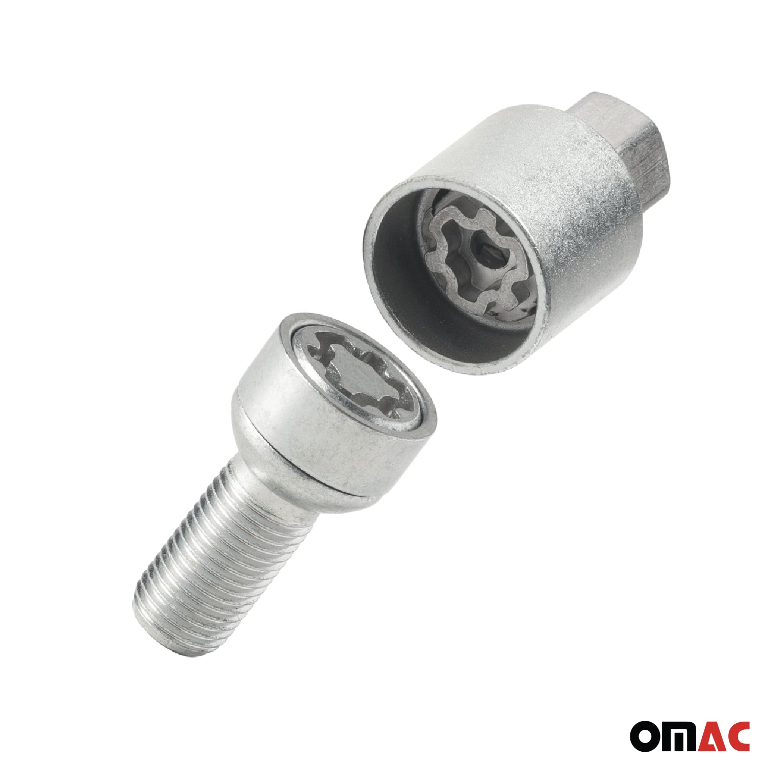 Wheel Lock Kit for Volvo V60 V60 Cross Country M14X1,5 Bolt Silver 4Locks