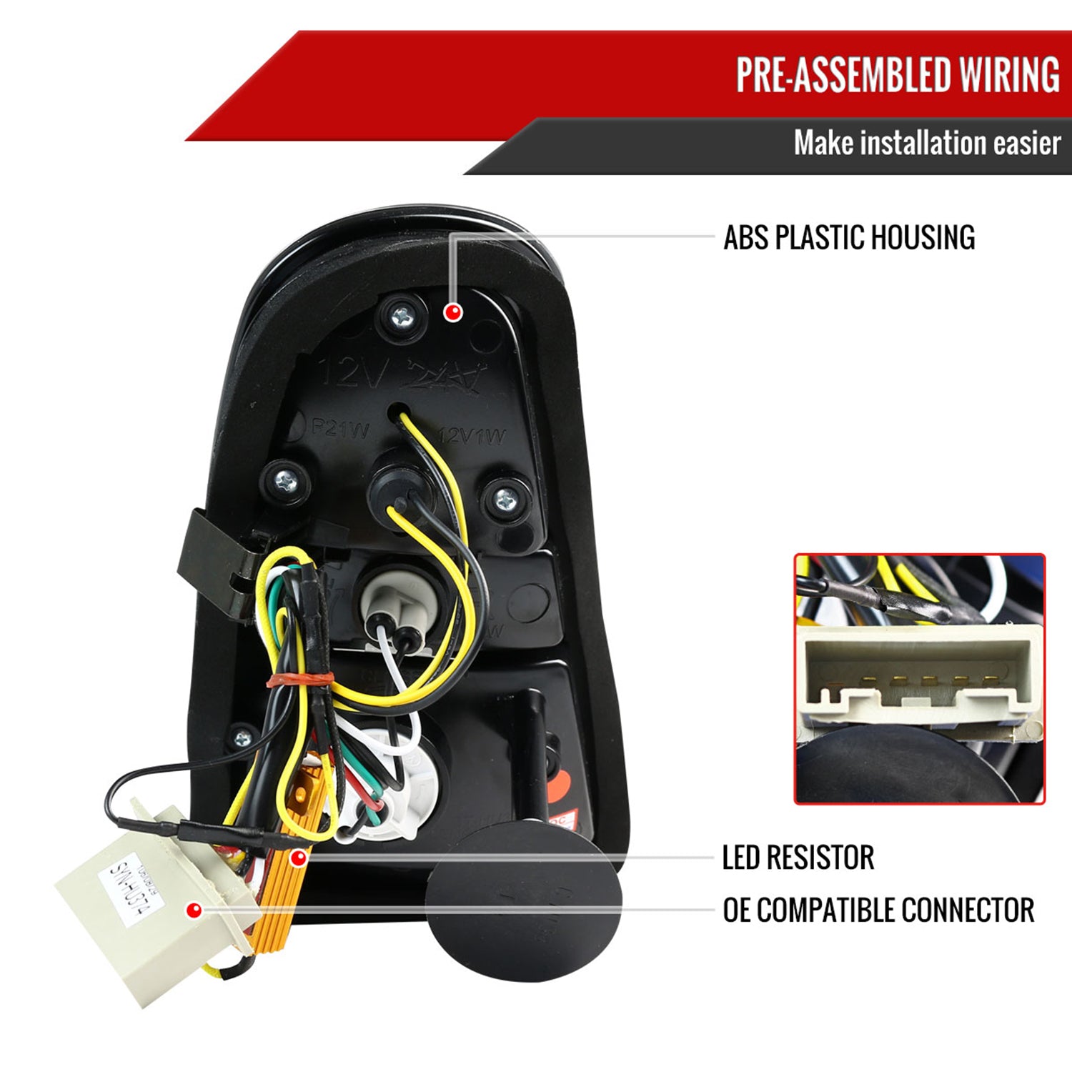 2005-2006 Mini Cooper S LED Tail Lights Chrome Housing/Clear Lens