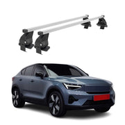 Top Roof Racks Cross Bars Carrier for Volvo C40 Recharge 2022-2026 Steel Gray 2x