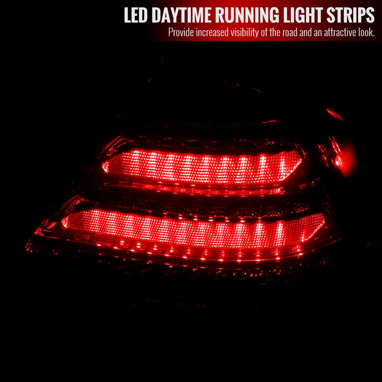 2001-2004 Mercedes Benz W203 C-Class Turn Signal LED Tail Lights Chrome/Smoke