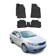 2010-2013 Kia Forte Sedan Floor Mats Liners Full Set All Weather Black