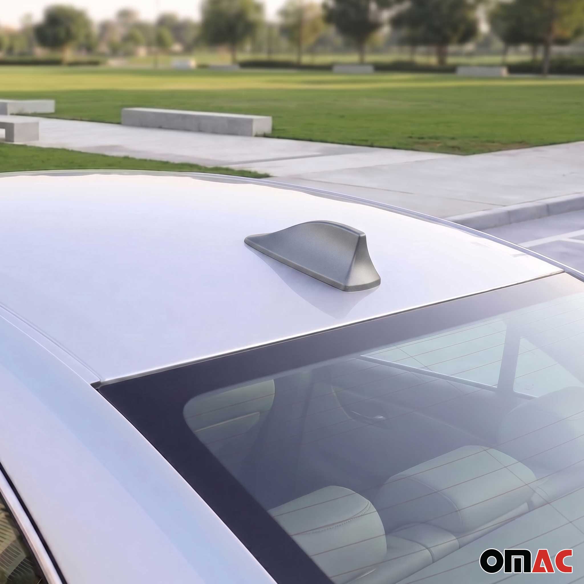 Honda Car Shark Fin Antenna Roof Radio AM/FM Signal Dark Grey