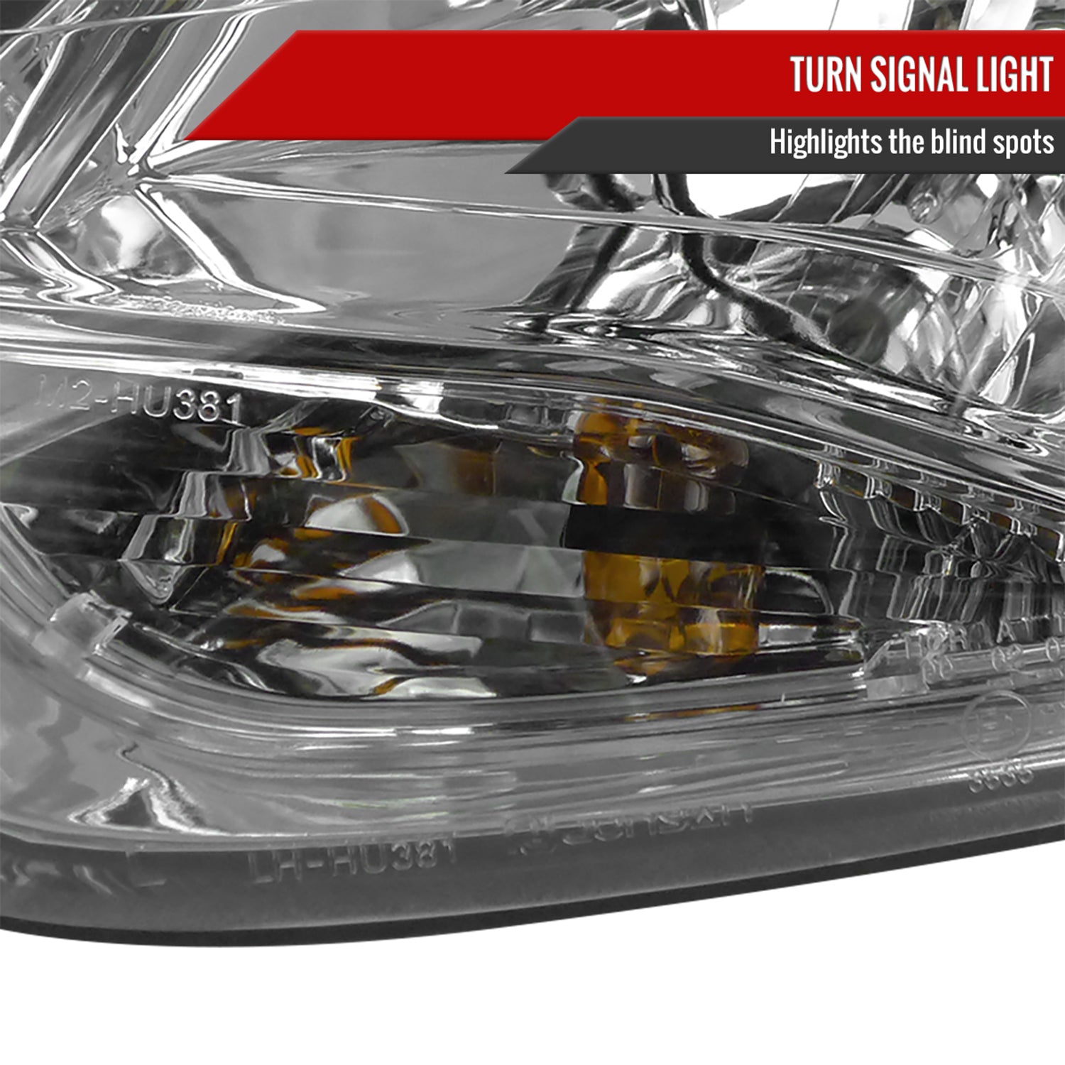 2012-2014 Ford Focus Projector Headlights LED Light &Turn Signal Lights Chrome