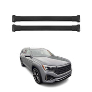 2027 Volkswagen Atlas Roof Rack Cross Bars Luggage Carrier Alu Black 2Pcs