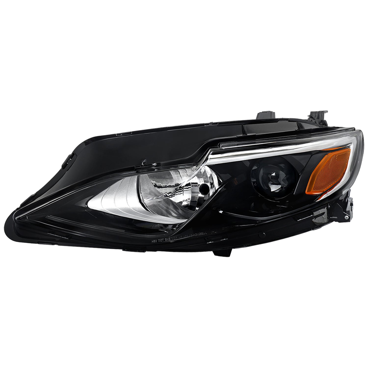 2019-2024 Chevy Malibu Factory Style Projector Headlights Glossy Black/Clear