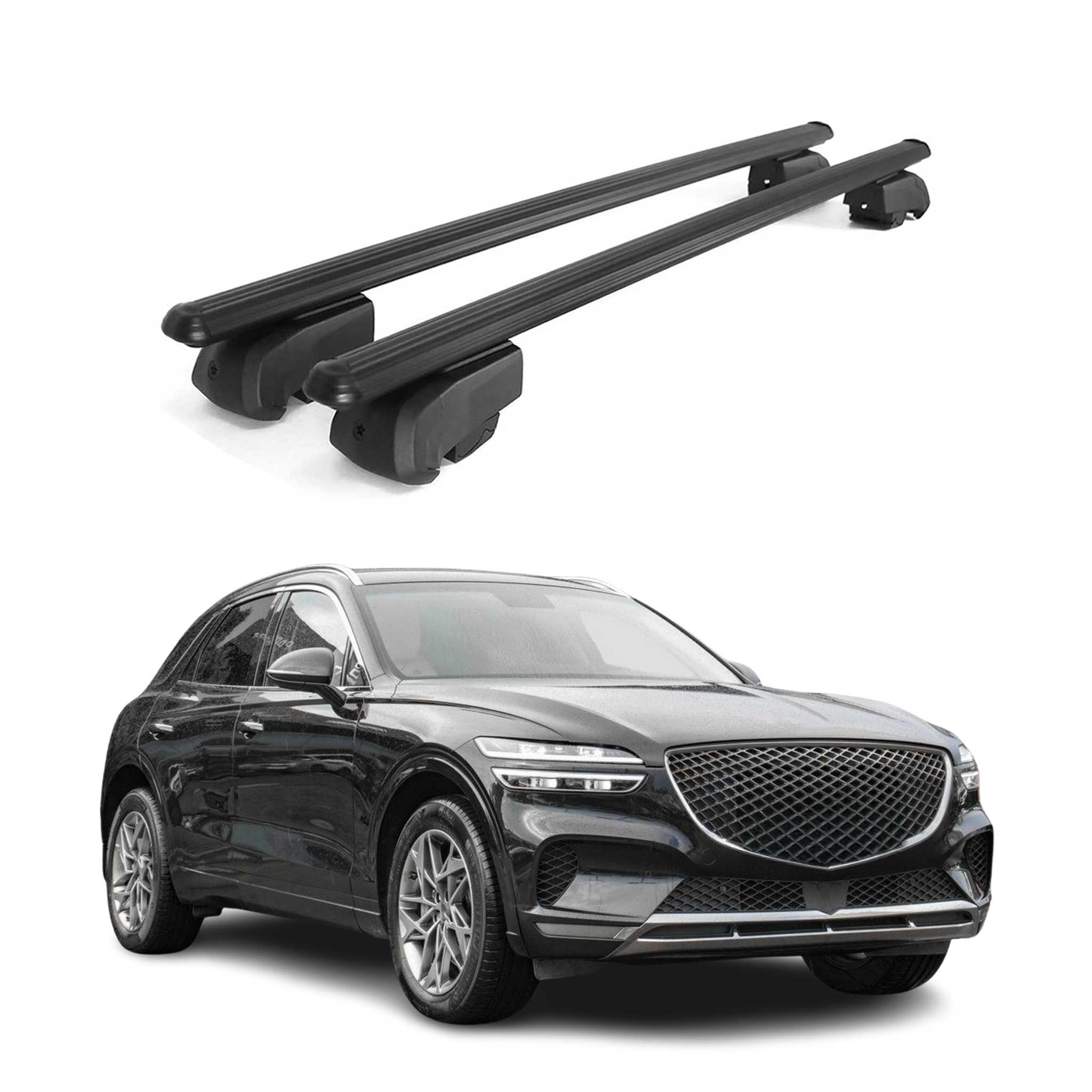 2022-2026 Genesis GV70 Roof Rack Cross Bars Black