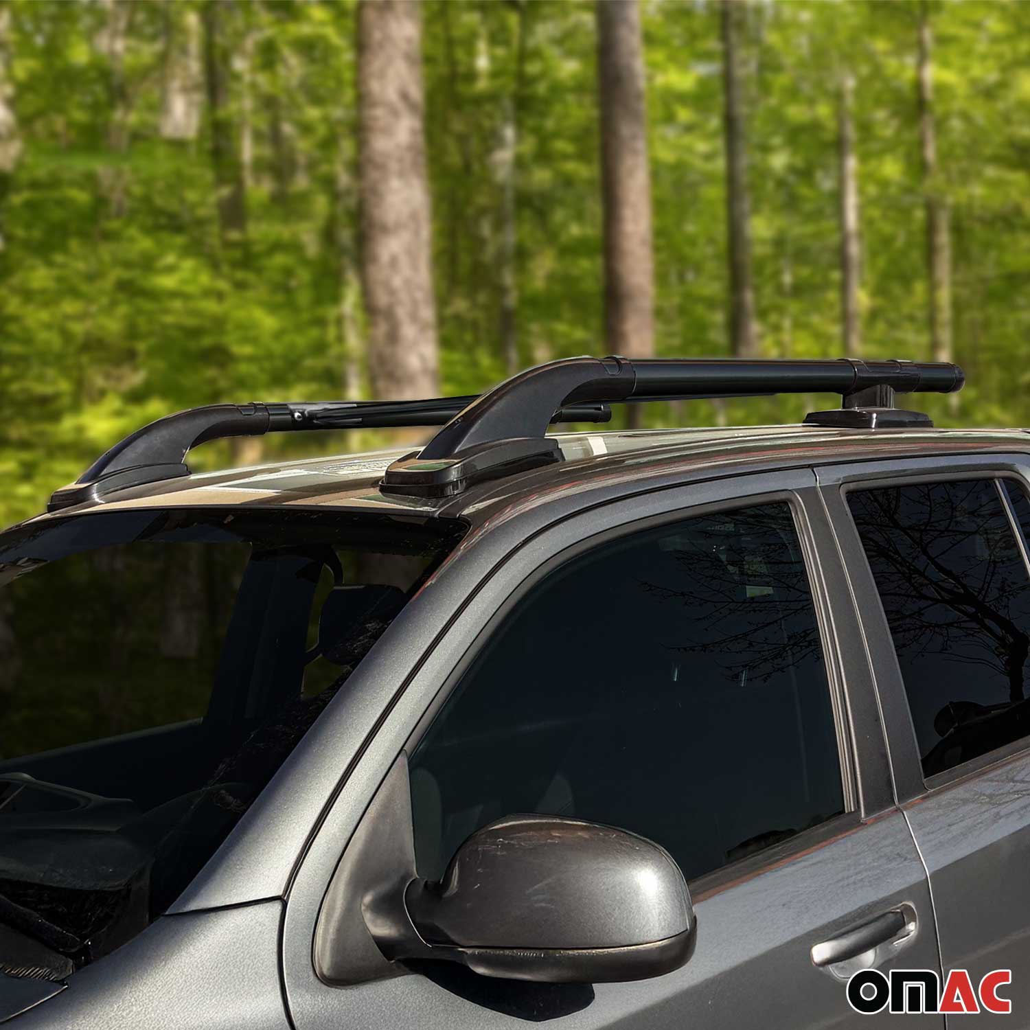 2023-2026 Chevrolet Colorado III Top Roof Rack & Side Rails Black Alu 4Pcs
