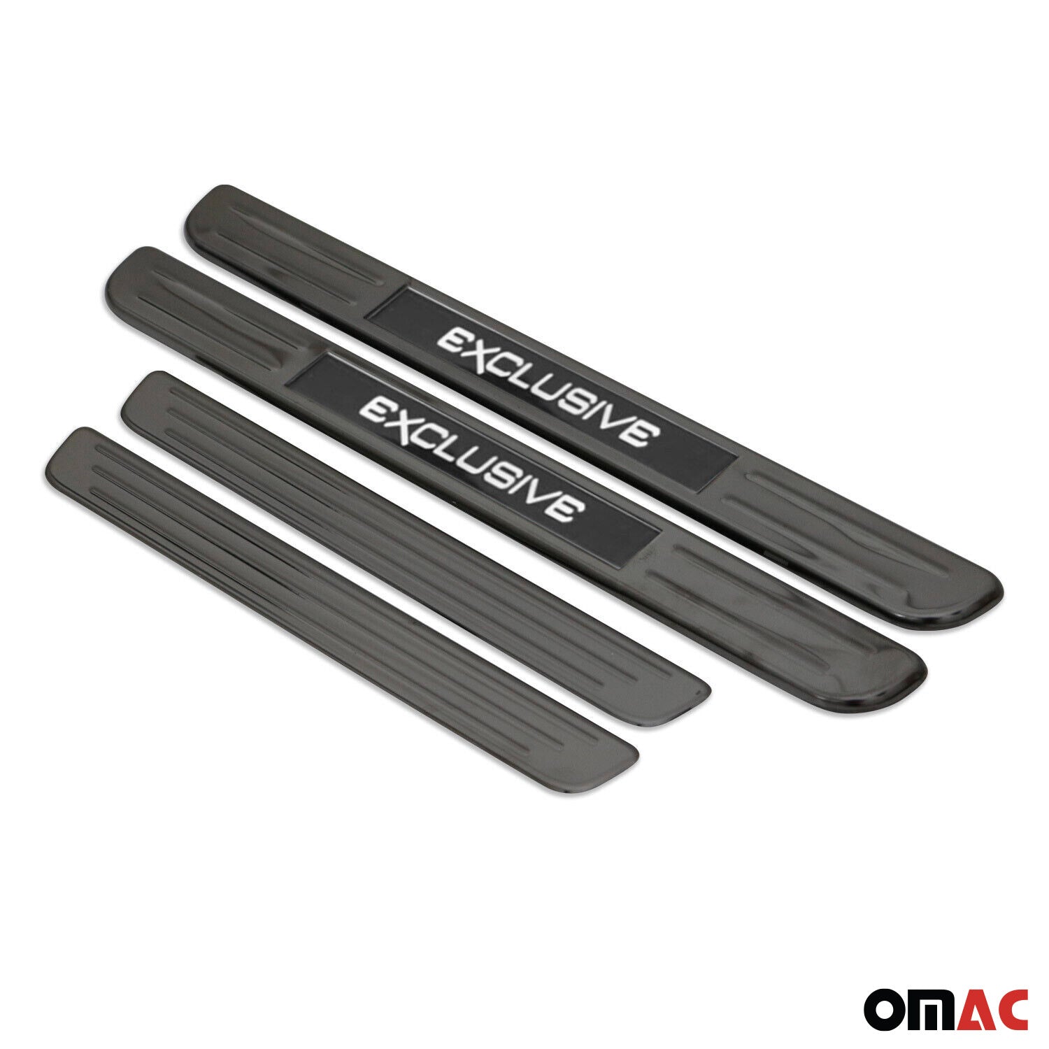 Toyota Door Sill Scuff Plate Illuminated Exclusive Stainless Steel Dark 4 Pcs