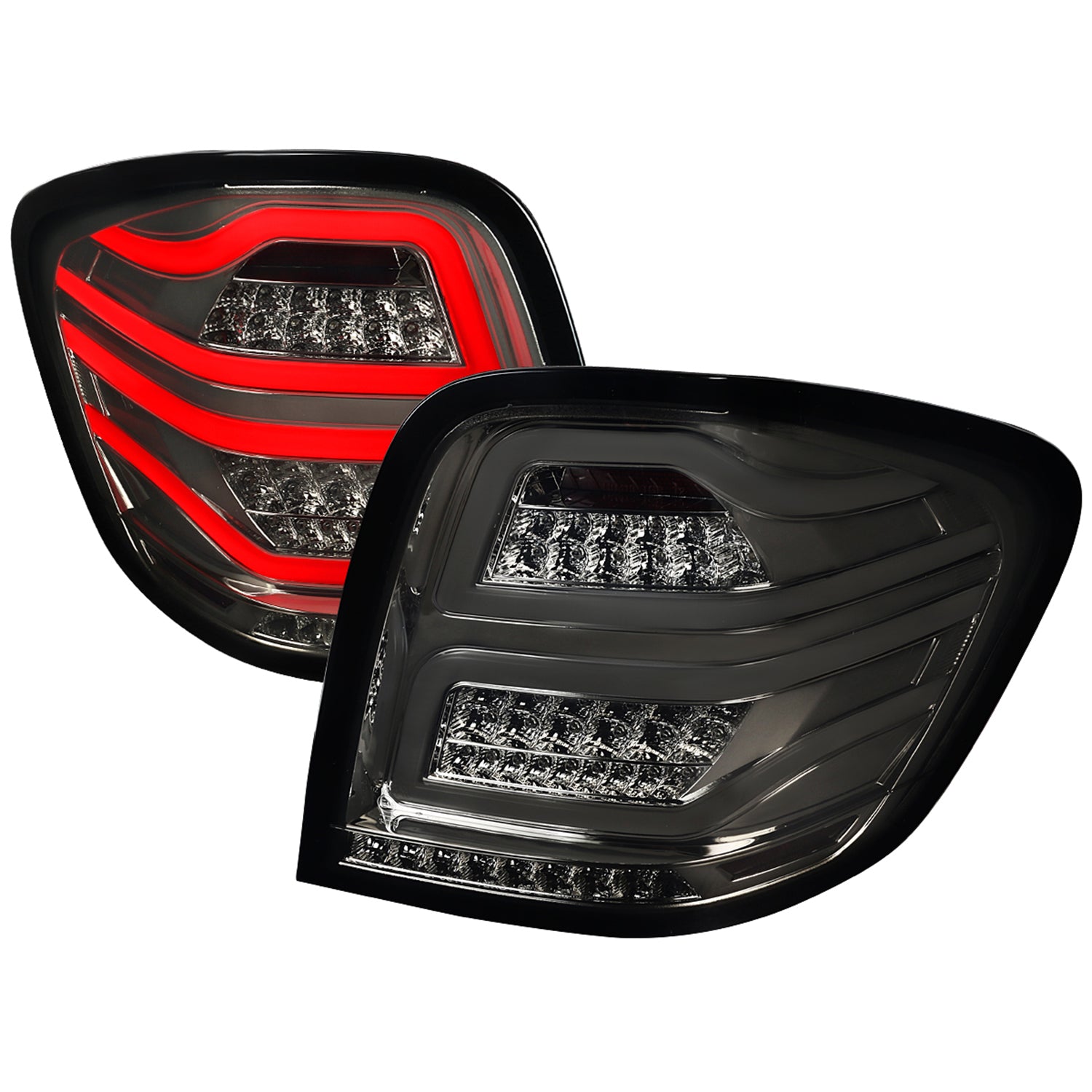 2006-2011 Mercedes Benz W164 ML Class LED Tail Lights Chrome/Smoke Lens