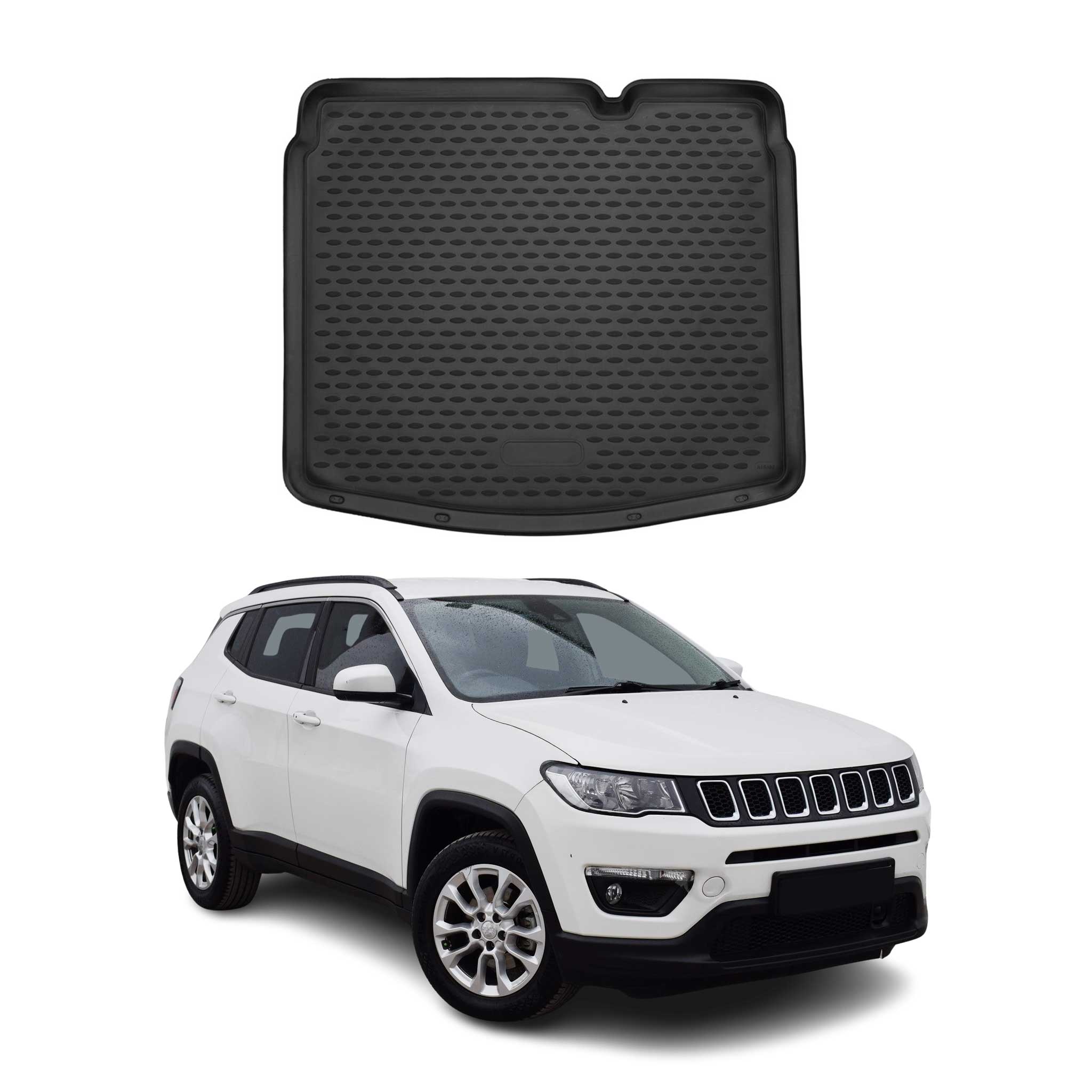 2017-2026 Jeep Compass Cargo Liner Trunk Mat All Weather Lower Black