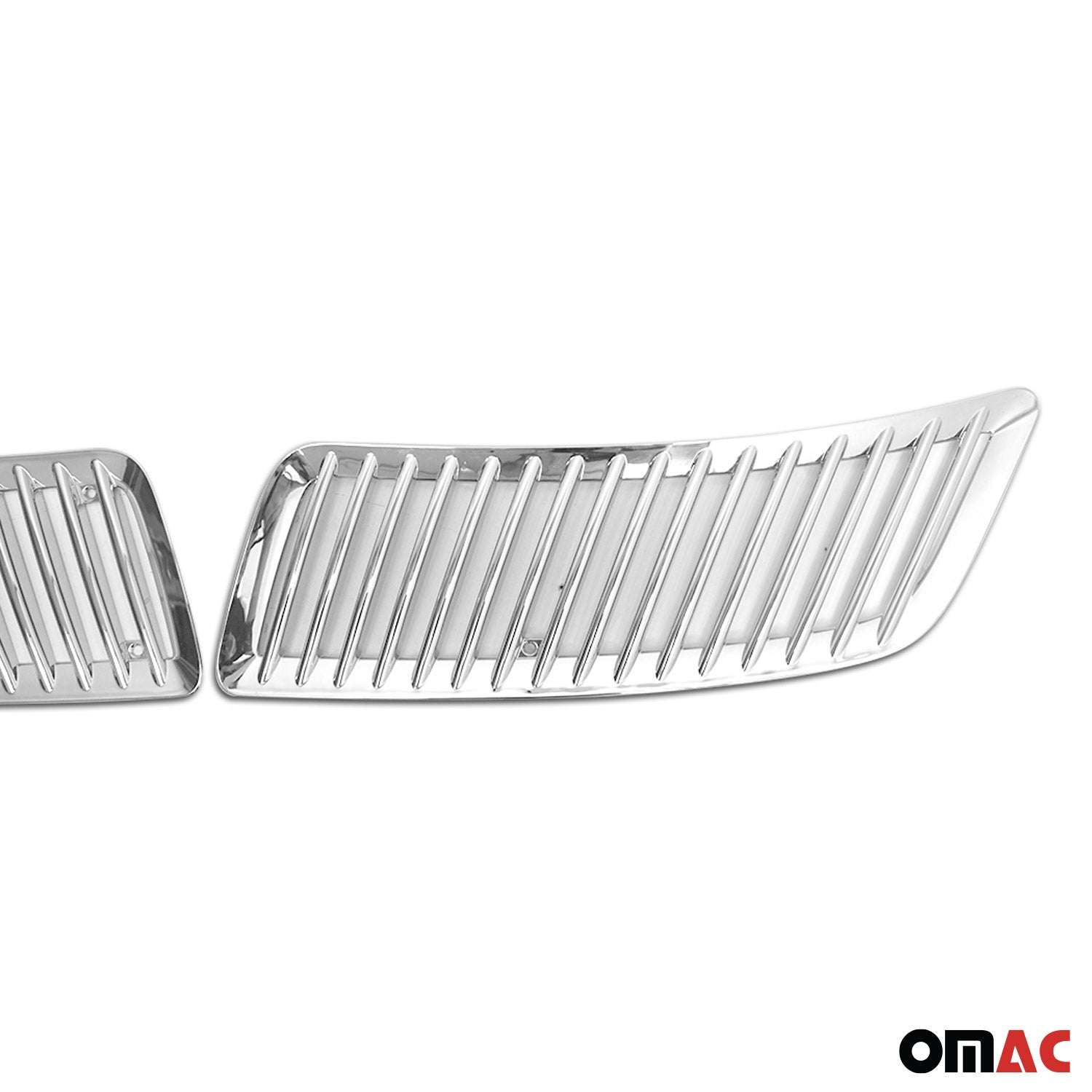 2006-2018 Mercedes Sprinter W906 Front Bumper Grill Trim Molding Silver 2Pcs