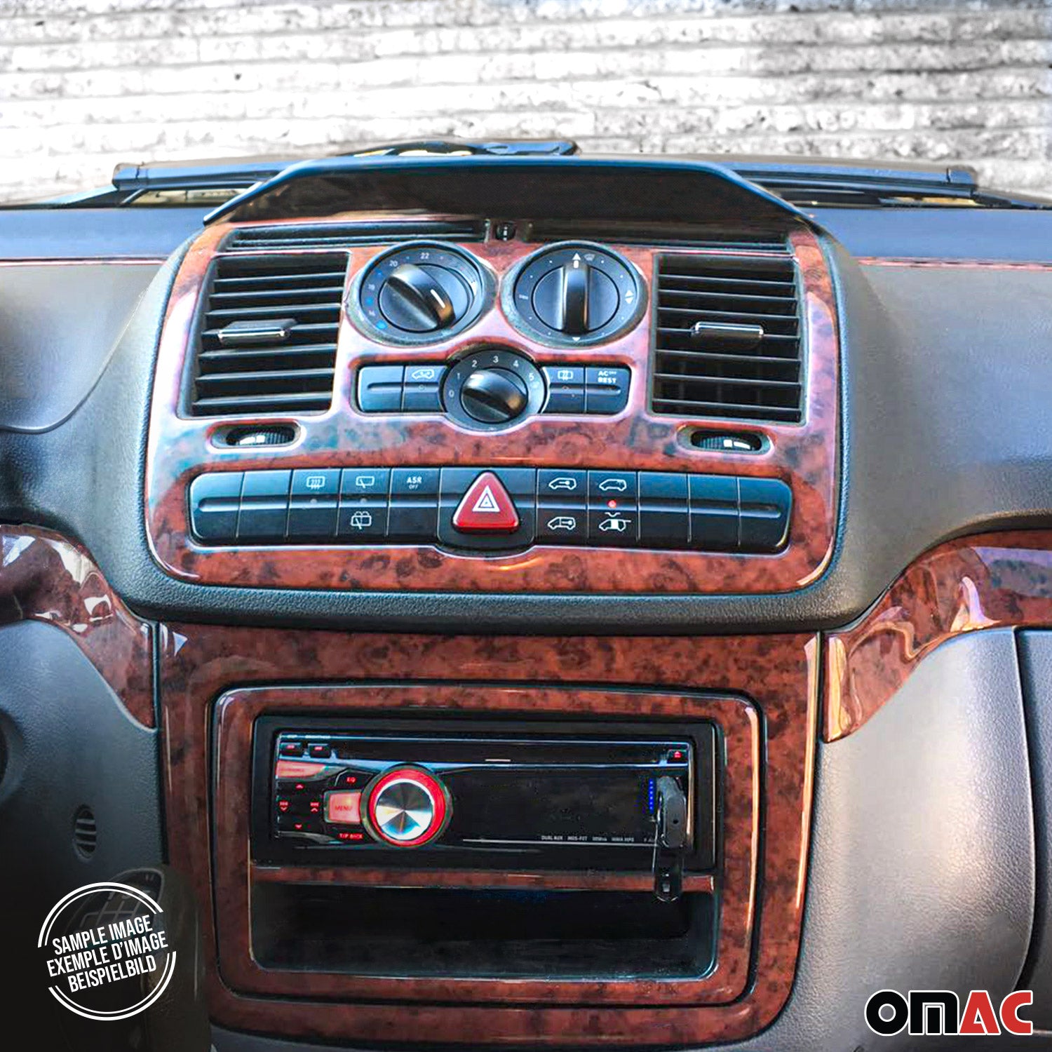 1997-2001 Audi A6 C5 All Models 4B Wooden Look Dashboard Console Trim Kit
