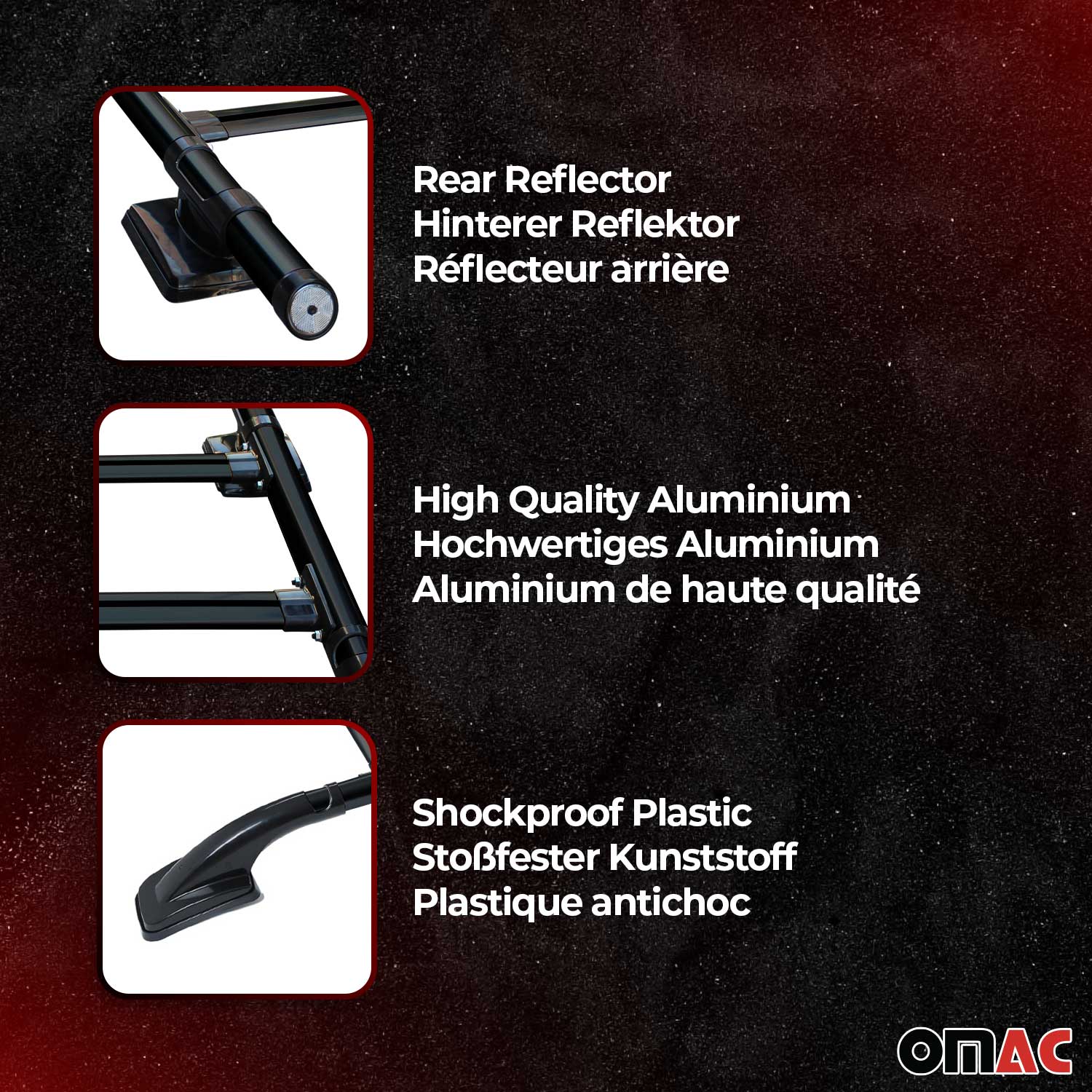 2015-2022 Chevrolet Colorado II Top Roof Rack & Side Rails Black Alu 4Pcs