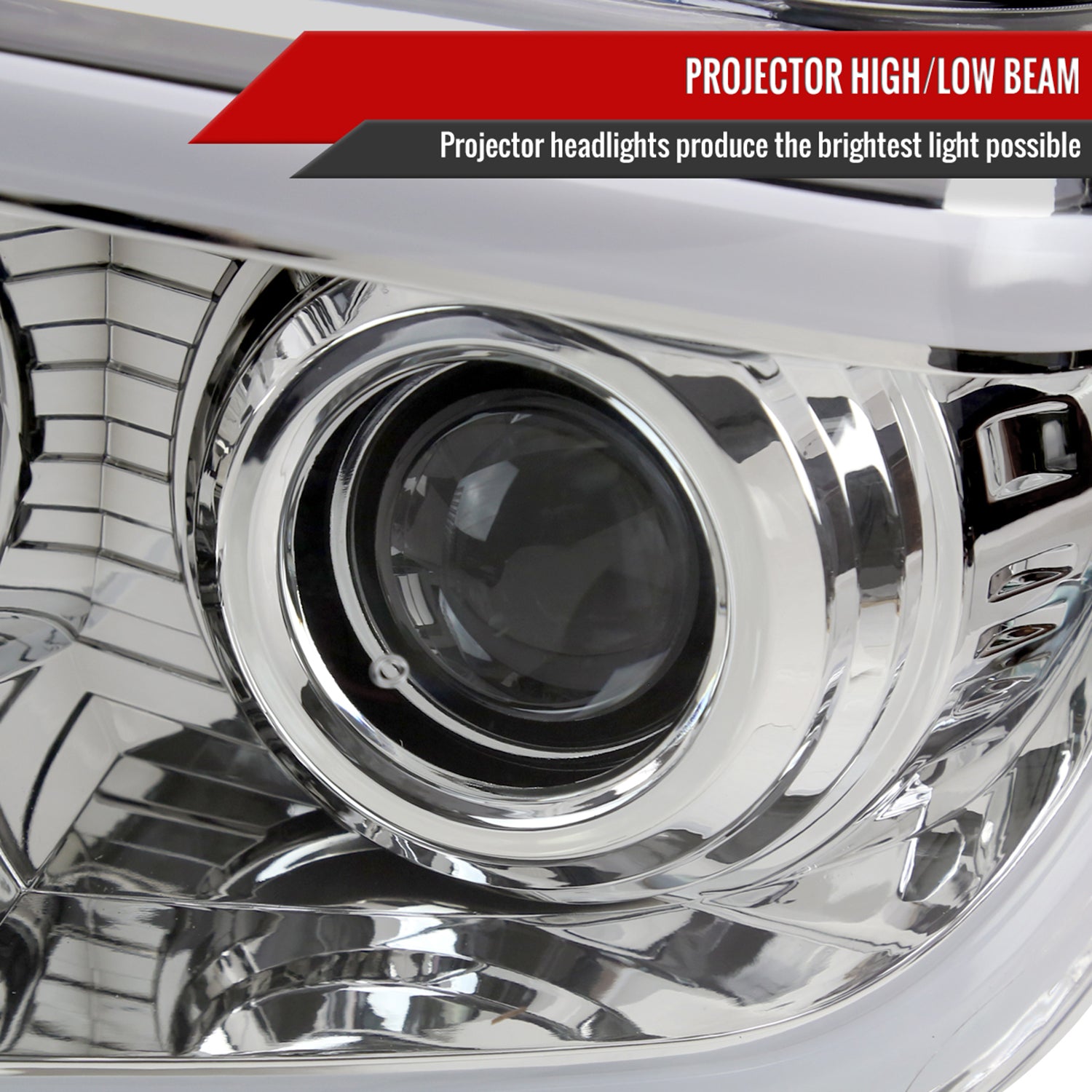 2014-2021 Toyota Tundra LED Turn Signal LED Bar Projector Headlights Chrome