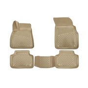2017-2026 Audi Q7 Q8 (Typ 4M) Floor Mats Liners Full Set All Weather Beige