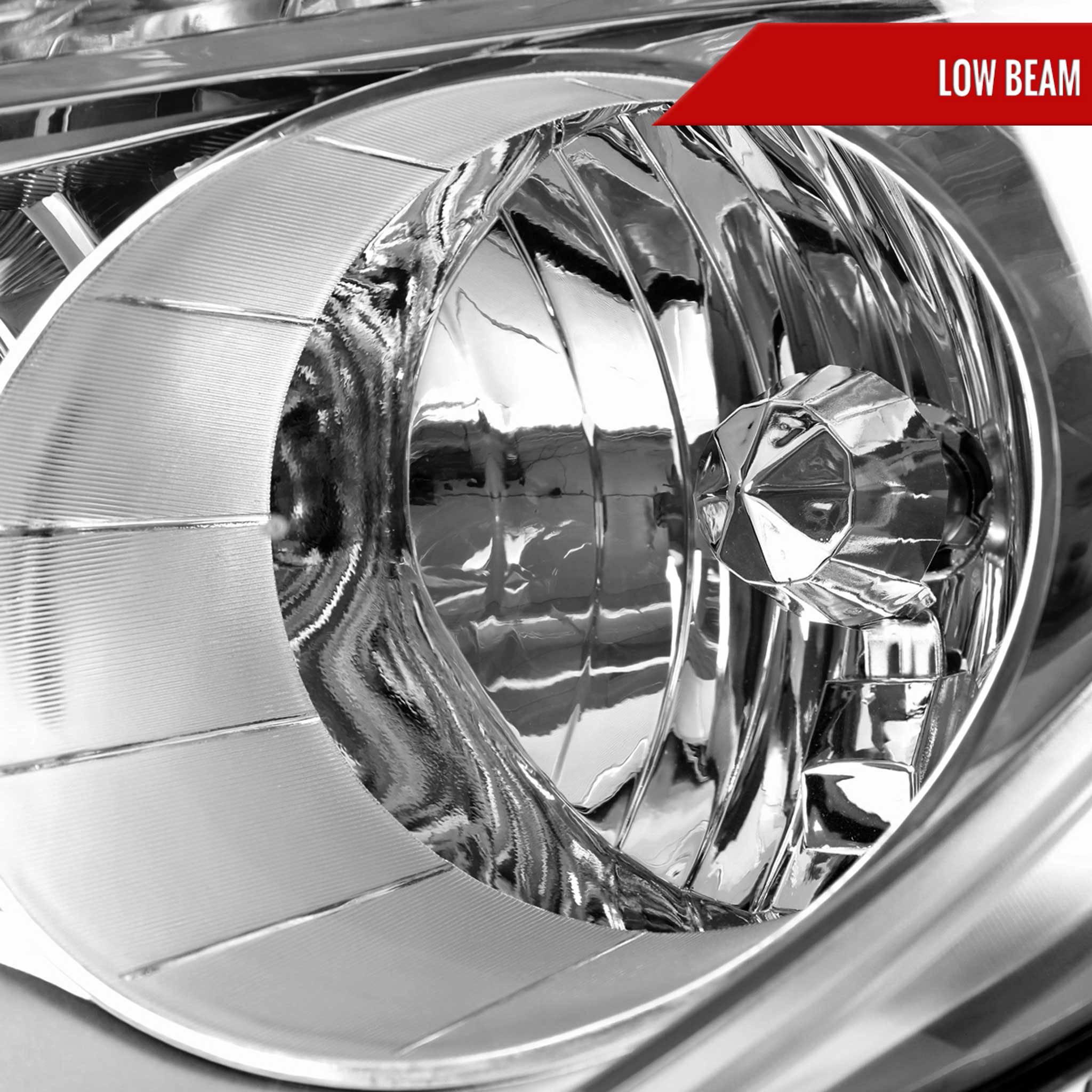 For Chevrolet Equinox 2010-2015 Factory Style Headlights Chrome Housing Clear Lens