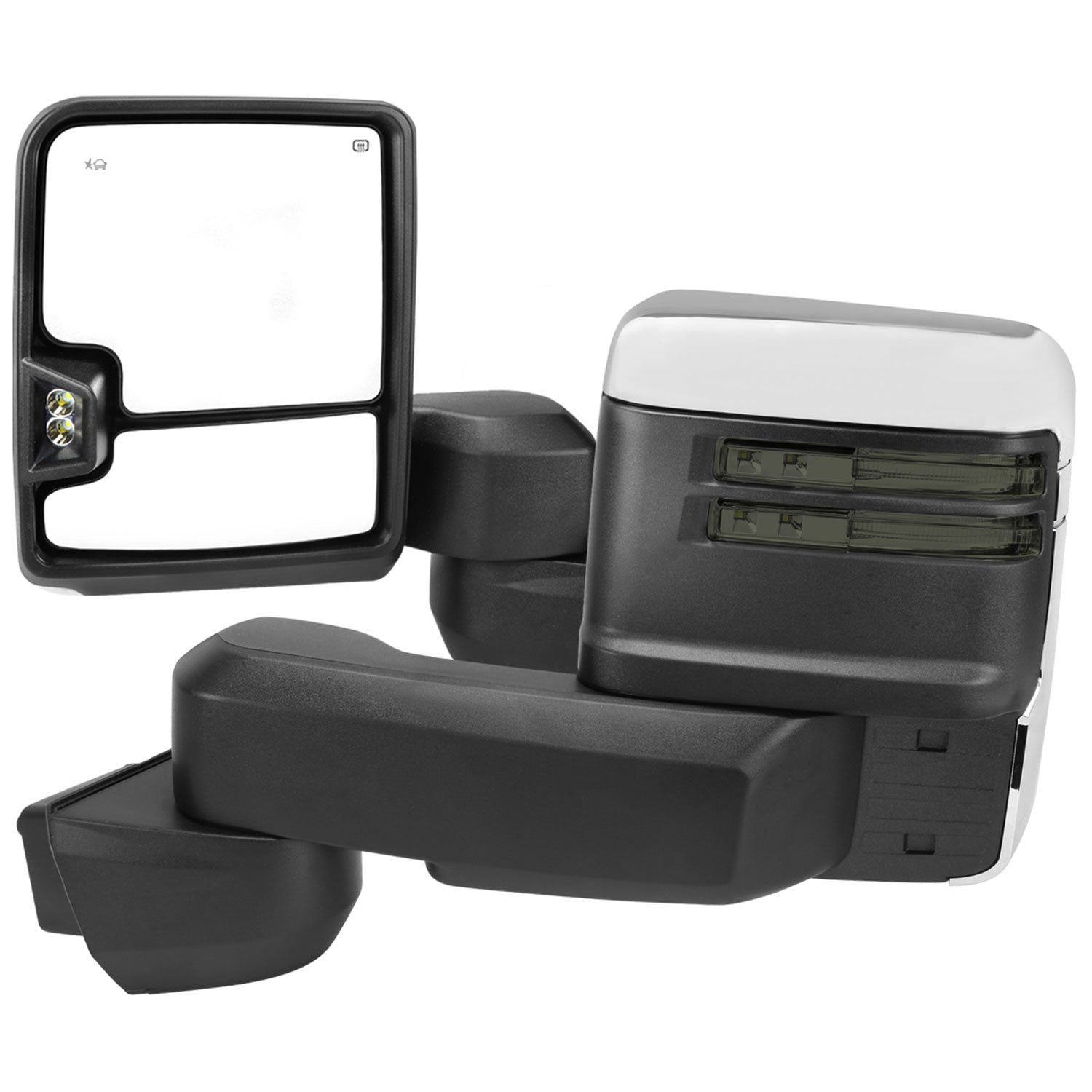 2020-2024 Chevy Silverado/GMC Sierra 2500HD/3500HD Heated Towing Mirrors Smoke