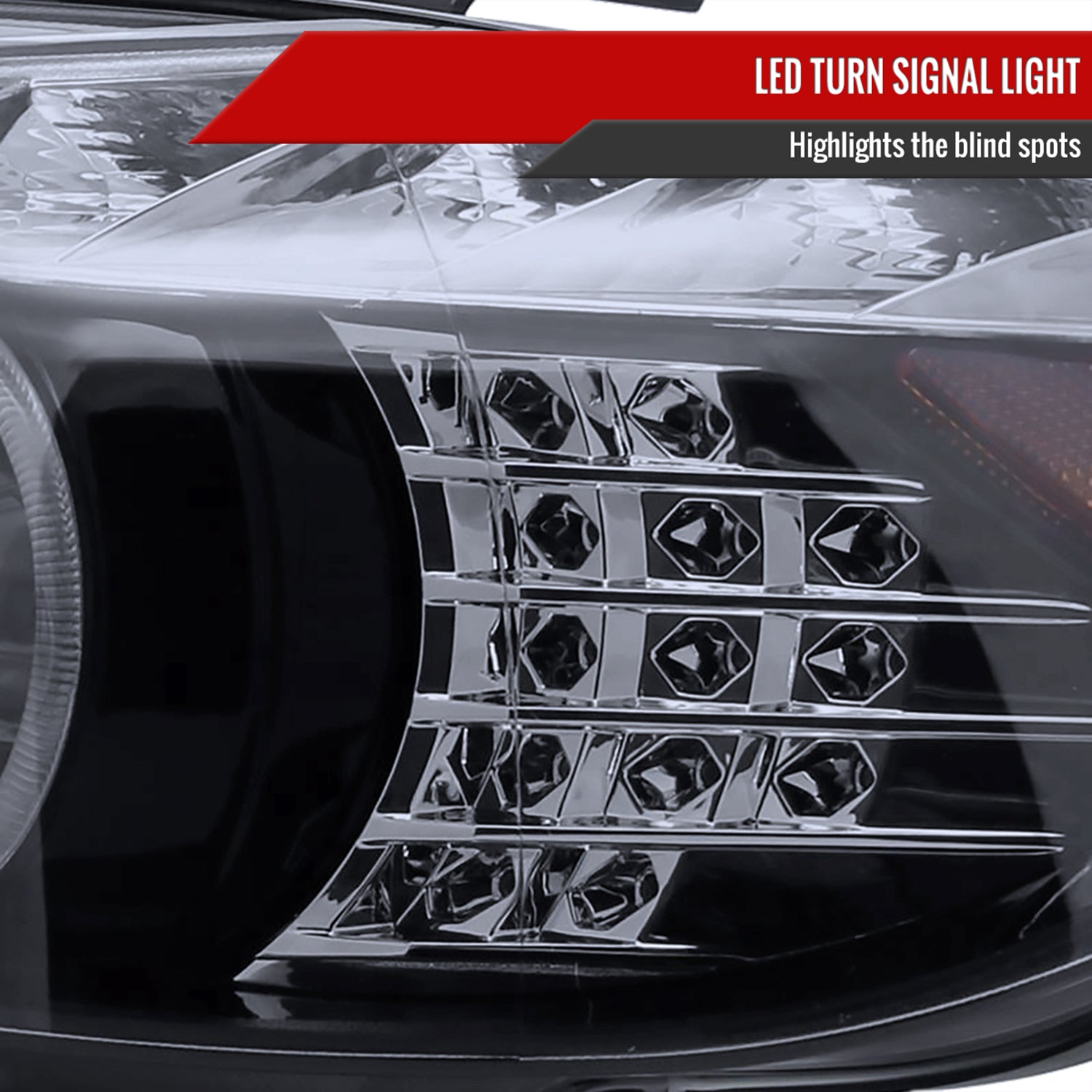 2006-2008 BMW E90 3 Series Dual Halo Headlights LED Light&LED Signal Lights