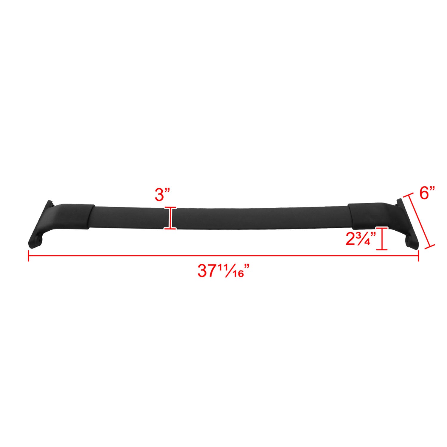 2013-2016 Mazda CX-5 Black Powder Coated Aluminum Roof Rack Cross Bars