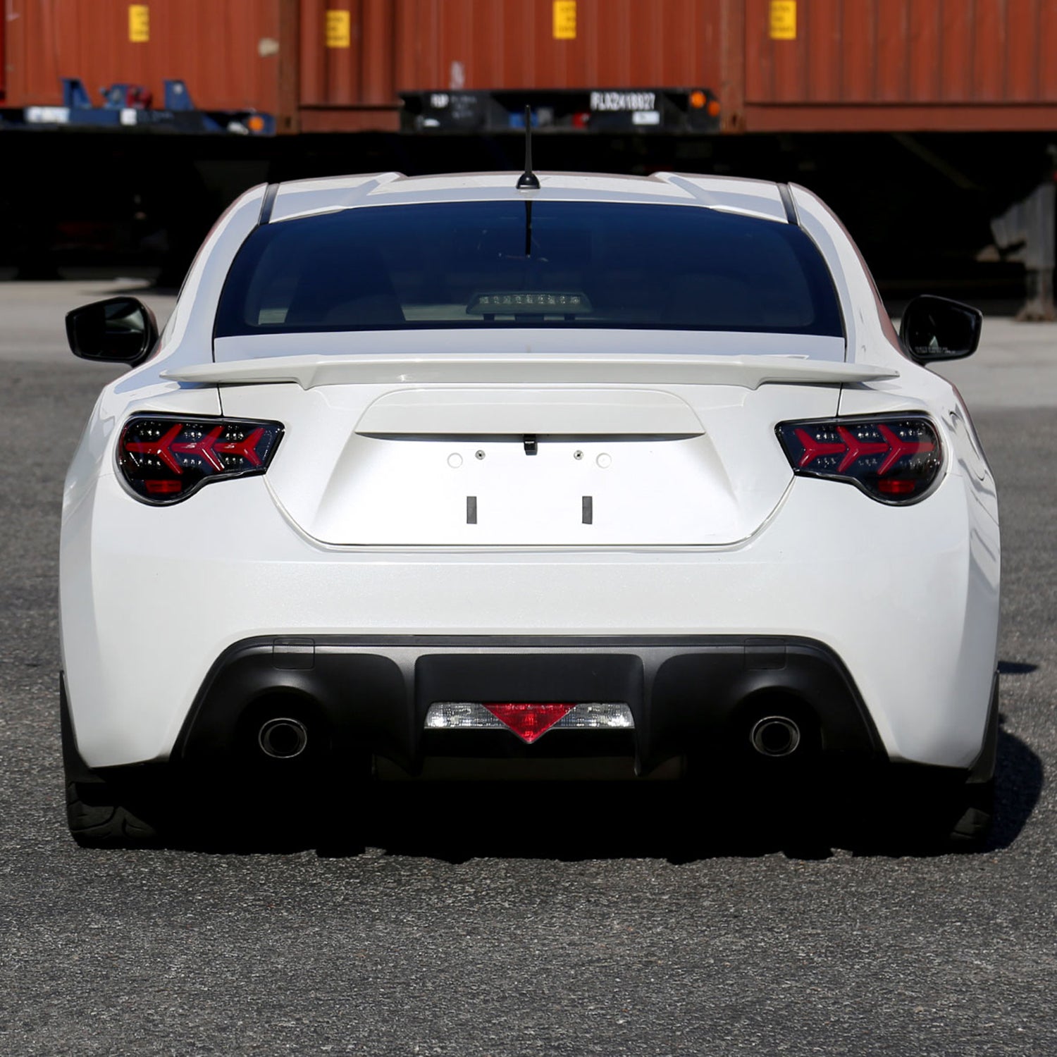2013-2016 Scion FRS/ Subaru BRZ Lambo LED Tail Lights Jet Black/Clear