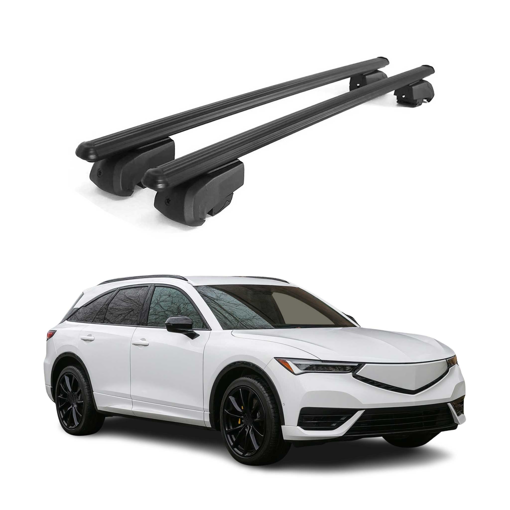 2024-2026 Acura ZDX Roof Rack Cross Bars Luggage Carrier Alu Black 2x