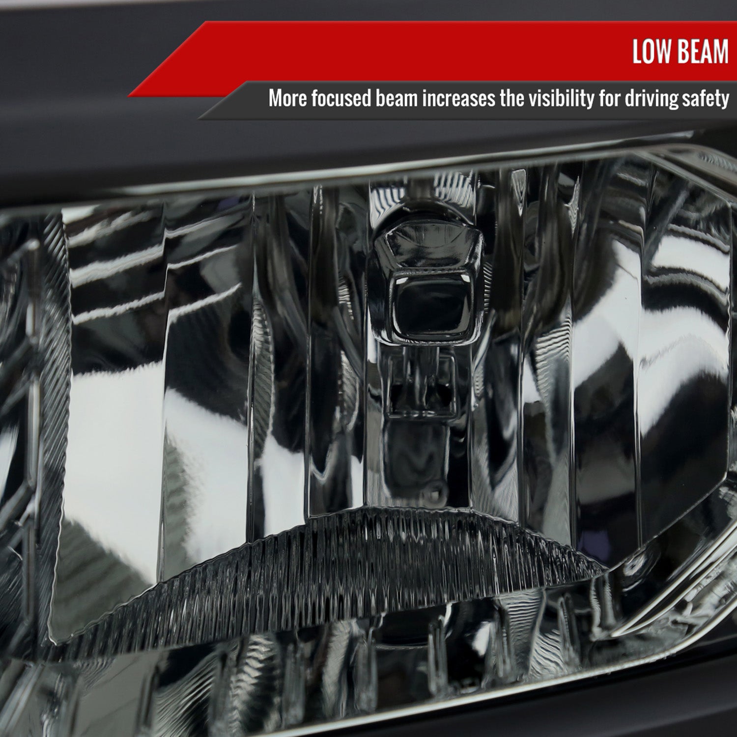 2014-2015 Chevy Silverado 1500 Factory Headlights Black Chrome/Light Smoke