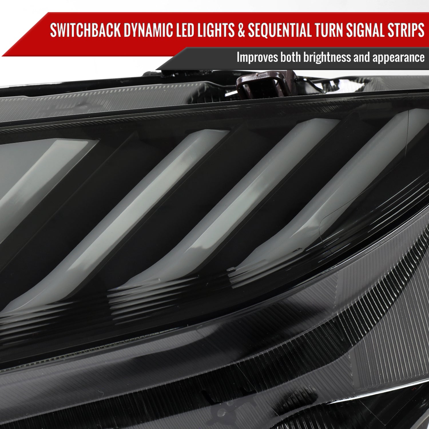 2016-2021 Honda Civic LED Headlights LED Sequential Turn Signal Matt Smoke