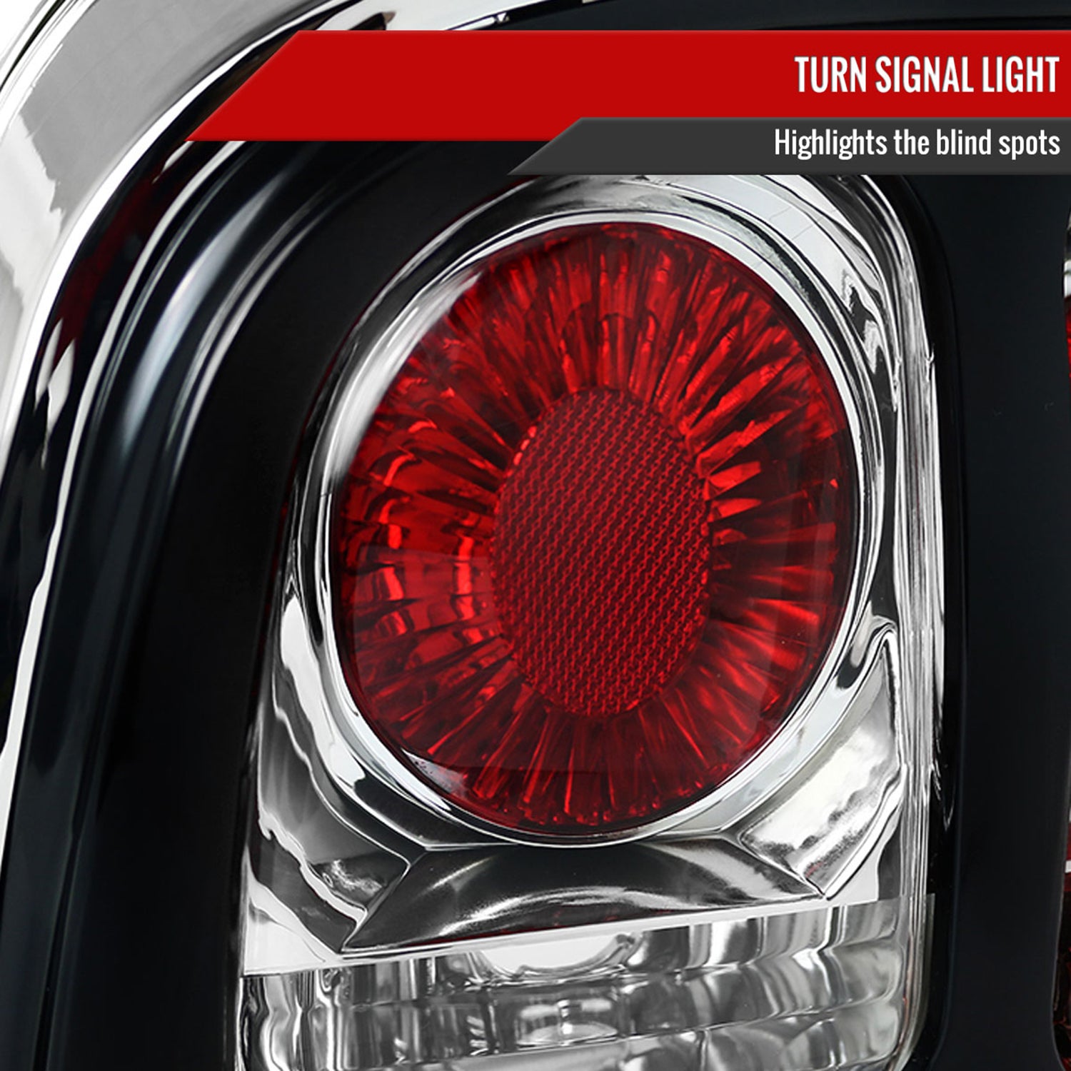 1994-1998 Ford Mustang Tail Lights Chrome Housing/Clear Lens