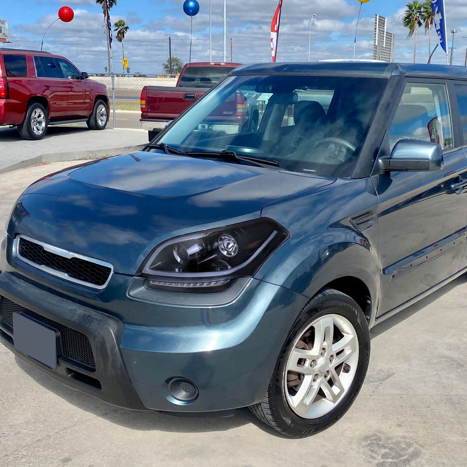 2010-2011 Kia Soul Projector Headlights LED Light Bar&LED Signal Lights Smoke