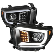 2014-2021 Toyota Tundra LED CBar Projector Headlights LED Signal Lights Black