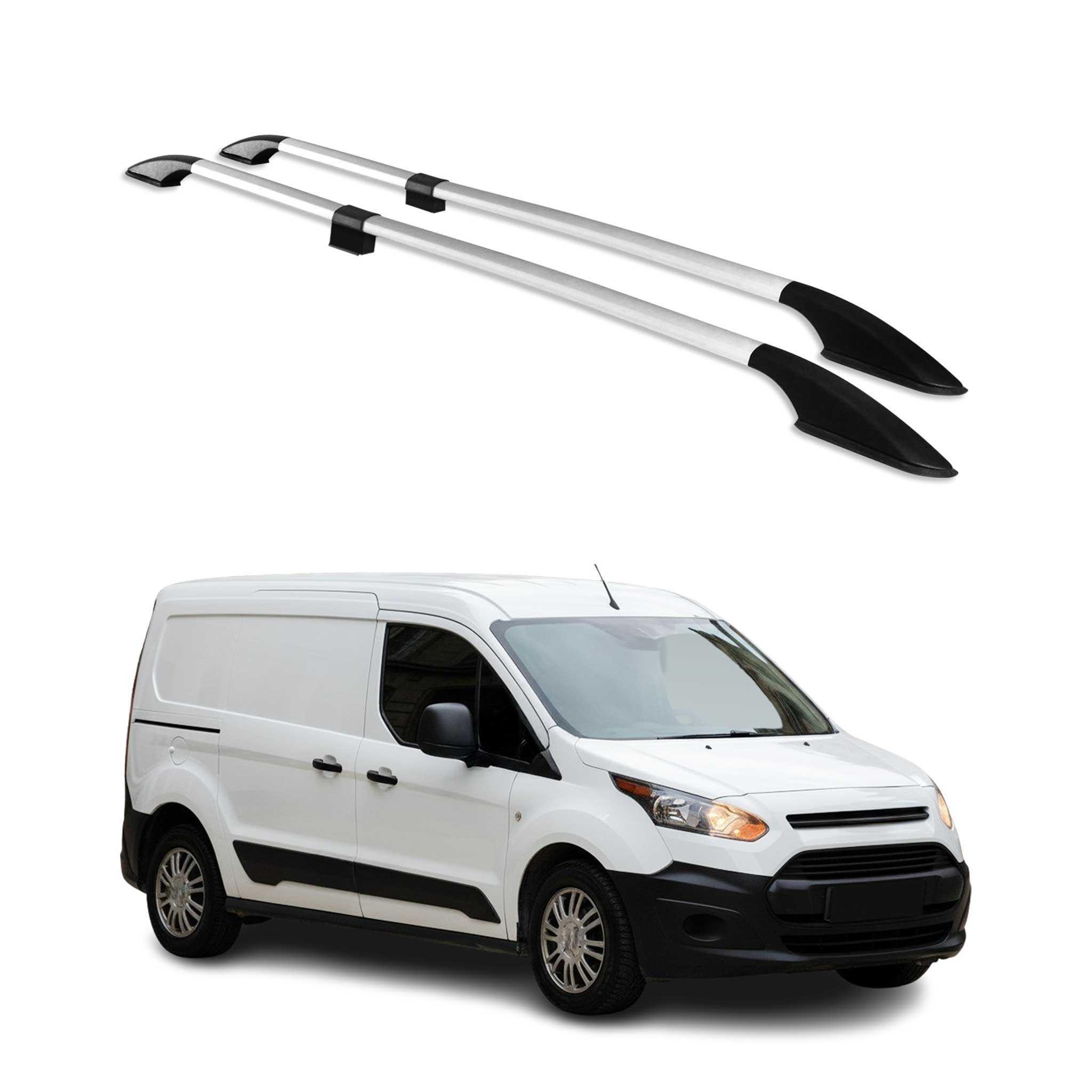 2014-2023 Ford Transit Connect XLT L2 Roof Rack Rails Side Rails Silver